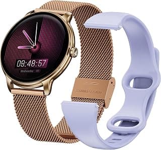 boAt Chrome Iris Smart Watch for Women - Elegant Ultra-Sleek Dial, Light-Weight Metal Body, 1.32" AMOLED Display, 1000 Nit...