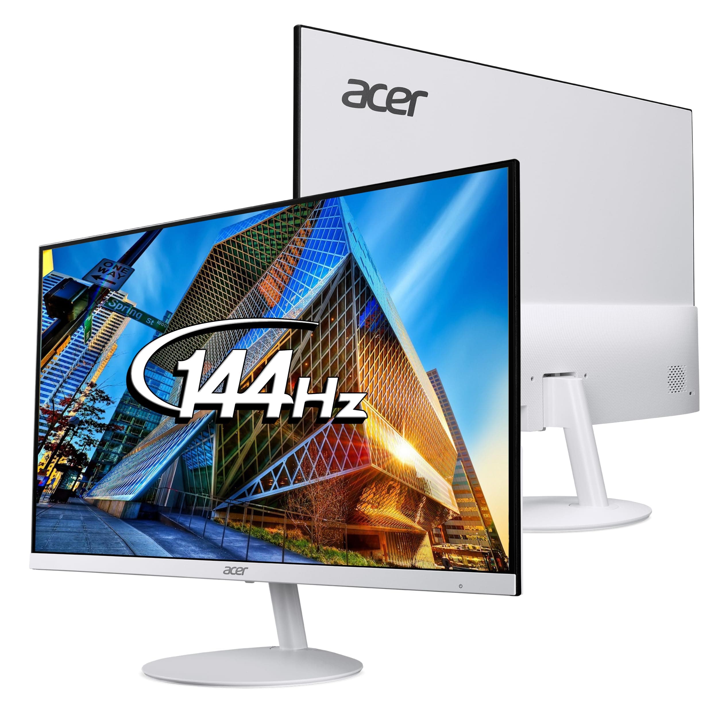 Acer SA272 P1 27 Inch Full HD IPS Ultra Slim (7.2mm Thick) Backlit LED Monitor I Zero Frame I 144Hz Refresh I 1 MS VRB I AMD FreeSync I 1xHDMI 1xVGA I...