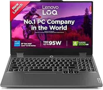 (Refurbished) Lenovo LOQ 2024 12th Gen Intel Core i5-12450HX 15.6" (39.6cm) 144Hz 300Nits FHD Gaming Laptop (24GB/512GB SSD/Win 11/NVIDIA RTX 2050 4GB...