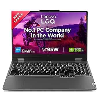 (Refurbished) Lenovo LOQ 12th Gen Intel Core i5-12450HX 15.6" (39.6cm) 144Hz 300Nits FHD Gaming Laptop (12GB/512GB SSD/Win 11/NVIDIA RTX 2050 4GB/100%...