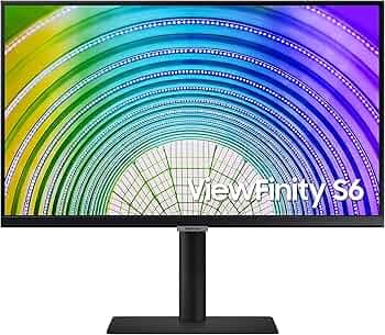 Samsung24-Inch QHD Resolution Monitor with USB Type-C, HDR Support, 1 billioncolors, Intelligent Eye Care, AMD FreeSync, 3-Sided Border-Less Design, H...