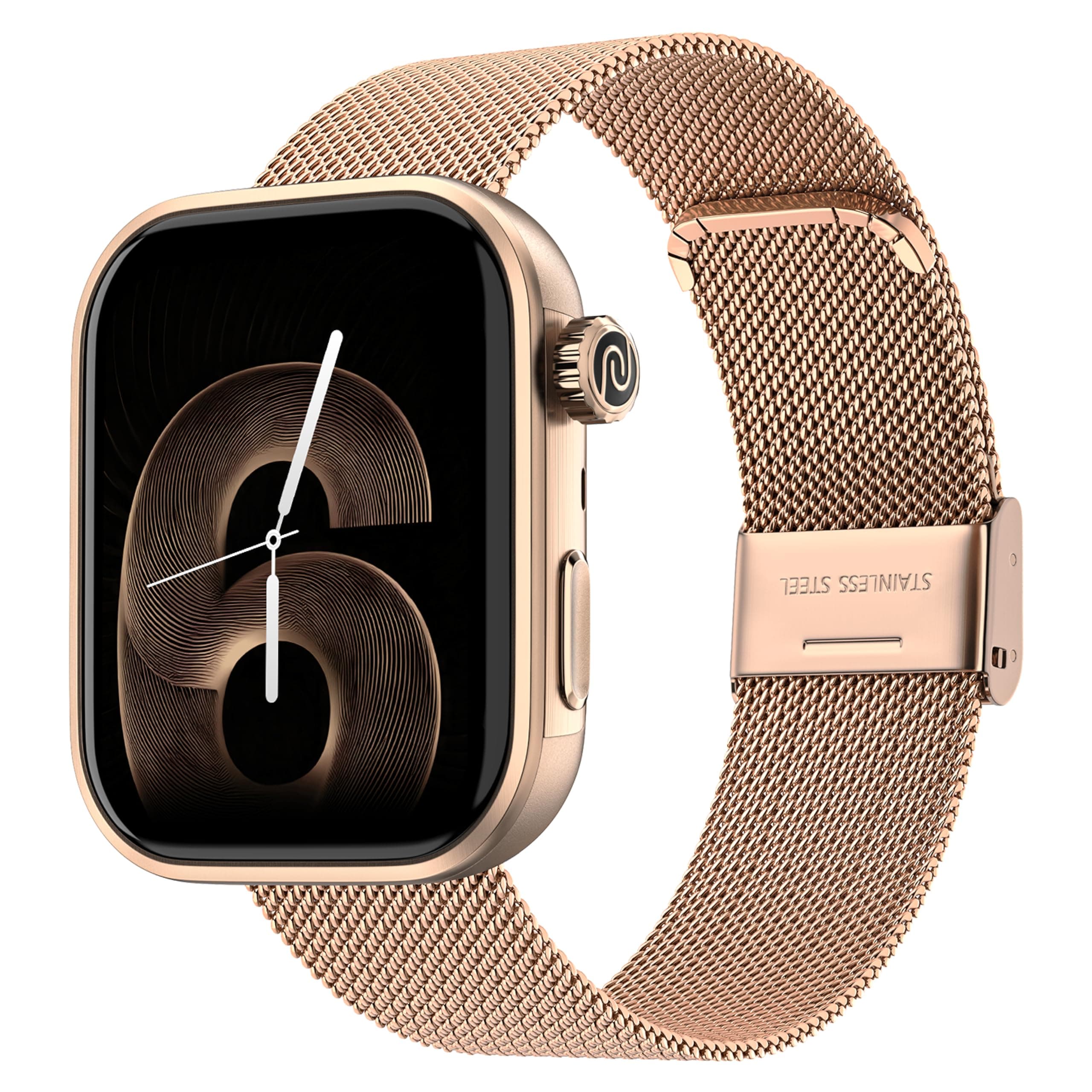 Noise Pro 6 Smart Watch:Intelligent AI, Endless AI Watch Faces, AI Companion, 1.85” AMOLED, EN2 Processor, Nebula UI 2.0, Emergency SOS, Compatible with iOS & Android(Rose-Gold Link)