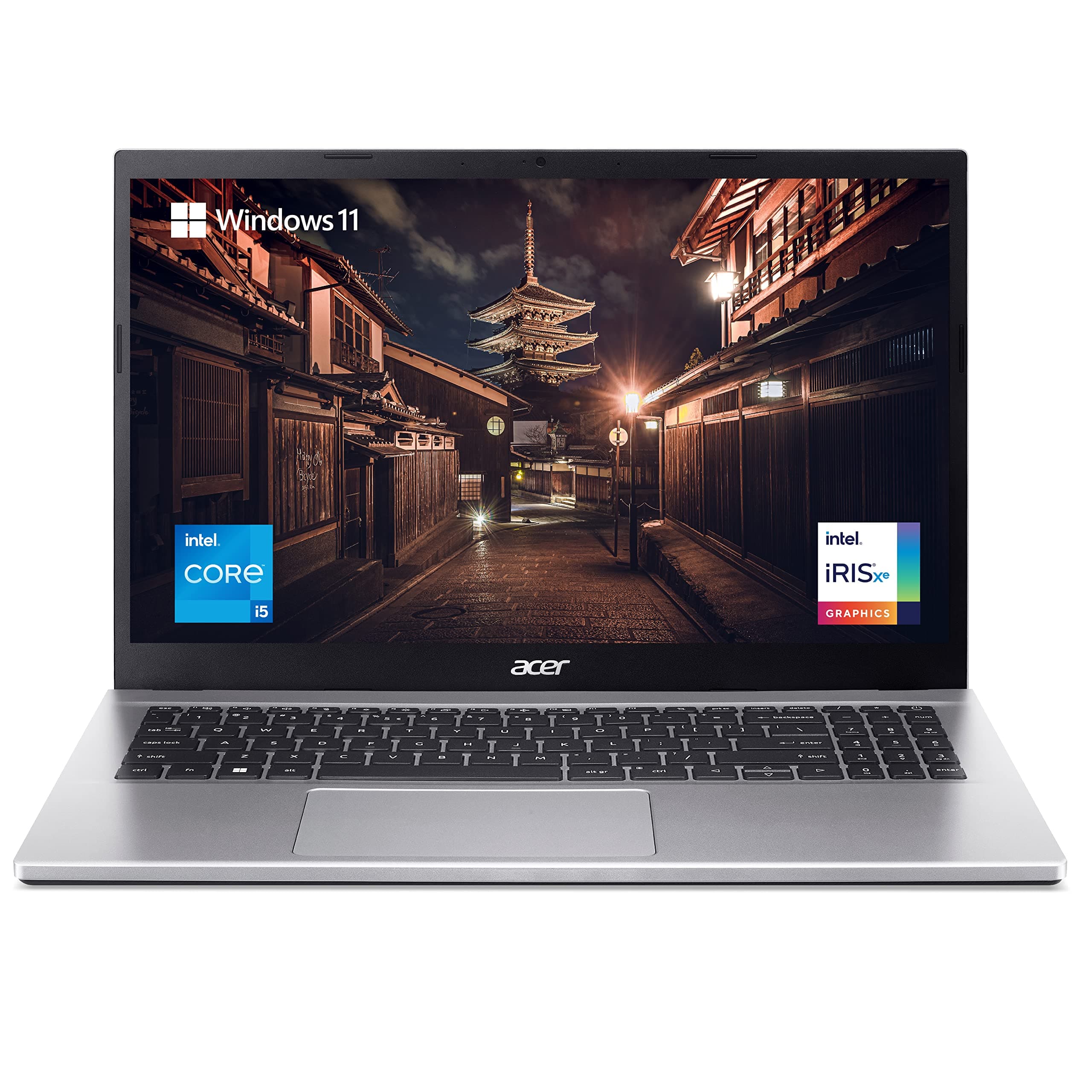 Acer Aspire 3 Intel Core i5 12th Generation 15.6-inch (39.6 cms) Full HD Laptop - (8GB/512 GB SSD/Windows 11 Home/MS Office/1.7 Kg/Silver) A315-59