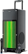 Intex Thriller 1000 Trolley Speaker | 100W Sound Output | Rechargeable Battery | Karaoke Wireless Mic | Touch Control | RG...