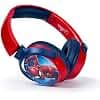 Marvel Spider-Man Kids Bluetooth Stereo Headphones with Mic | Swivel & Foldable Cups | Kids Safe 85dB Volume | Soft Padded Earcups | Aux Input | 22H Playtime|Voice Assistant|Perfect for Boys|Ages 5-16