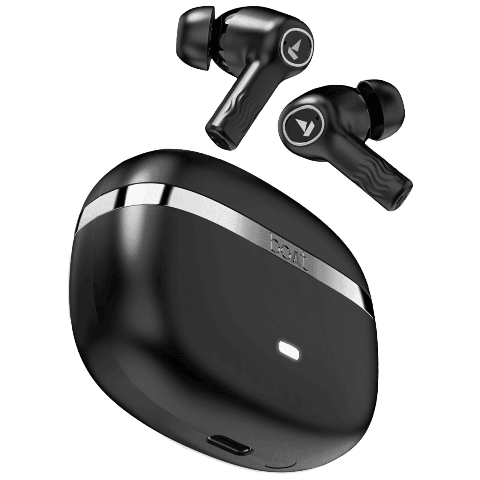 boAt Nirvana Ion TWS Earbuds with Environmental Noise Cancellation (IPX4 Water Resistant, 120 Hours Playback, Charcoal Black)