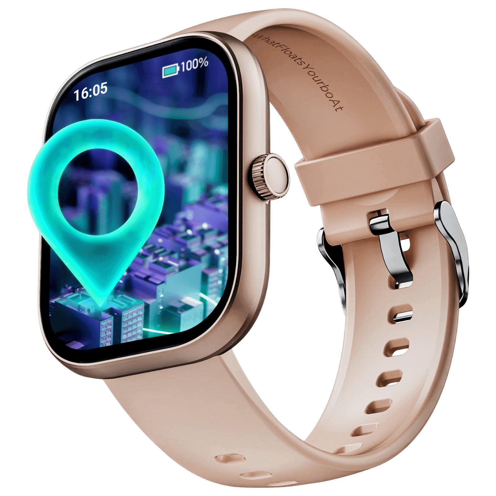 boAt Wave Sigma 3 Smartwatch with Bluetooth Calling (51.05mm HD Display, IP67 Sweat, Dust & Water Resistant, Cherry Blossom Strap)