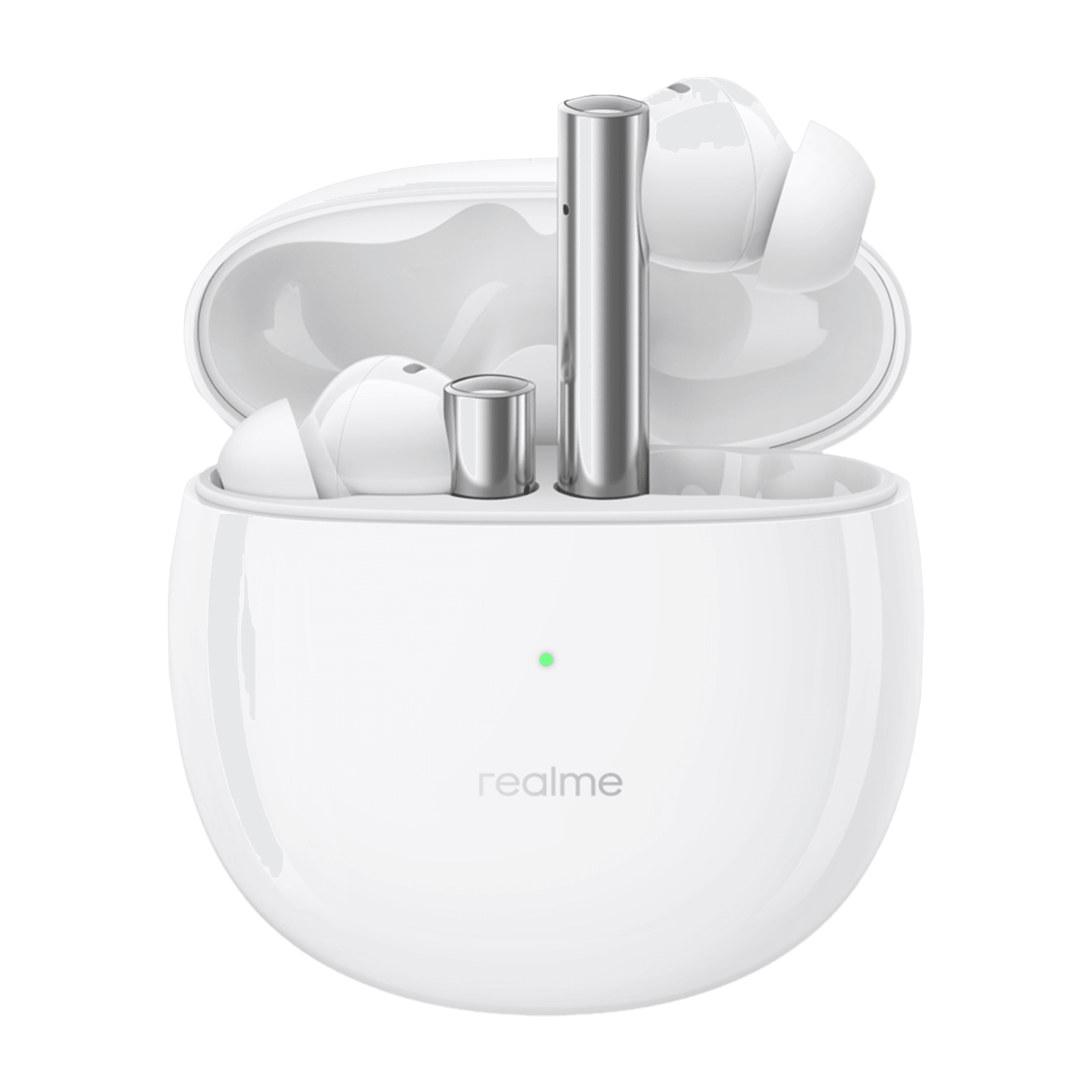 Realme Buds Air 2 RMA2003 In-Ear Active Noise Cancellation Truly Wireless Earbuds with Mic (Bluetooth 5.2, Smart Detection Sensor, Closer White)