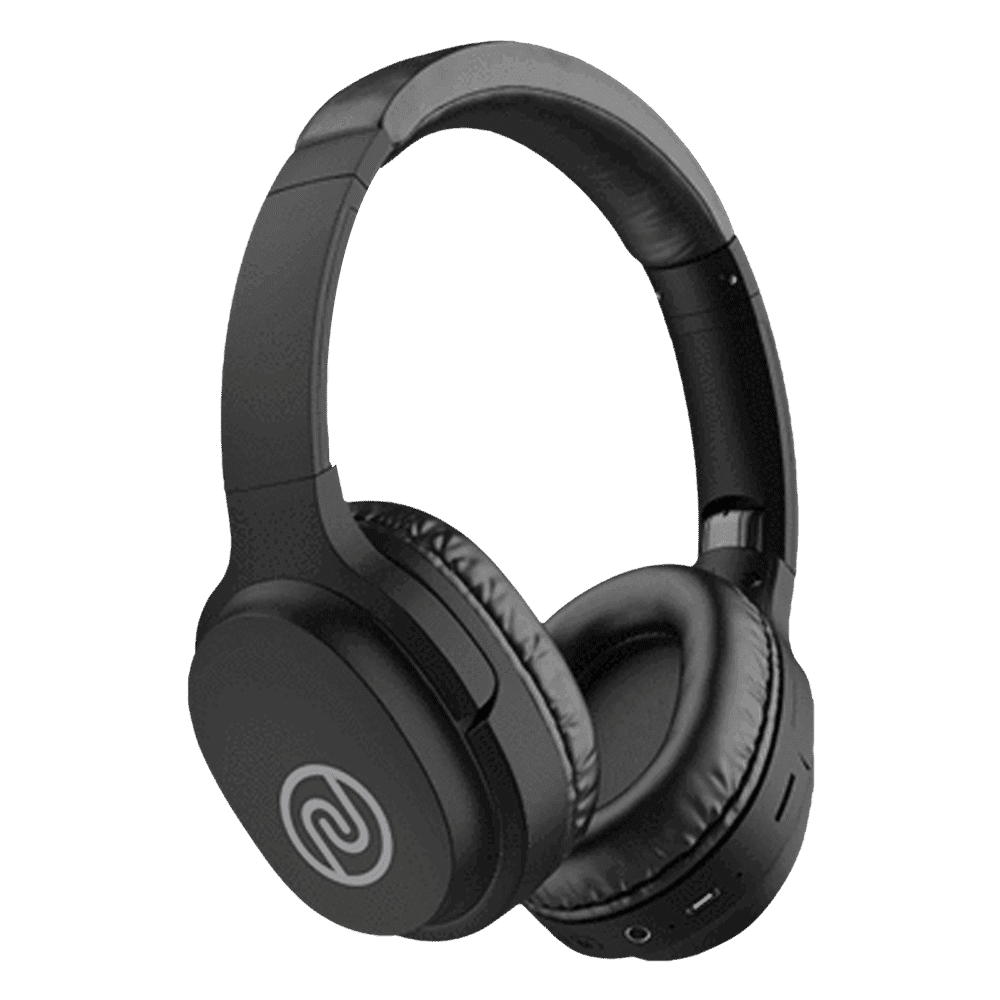 noise One On-Ear Noise Isolation Wireless Headphone with Mic (Bluetooth 5.0, Tru Bass Technology, Soft Black)
