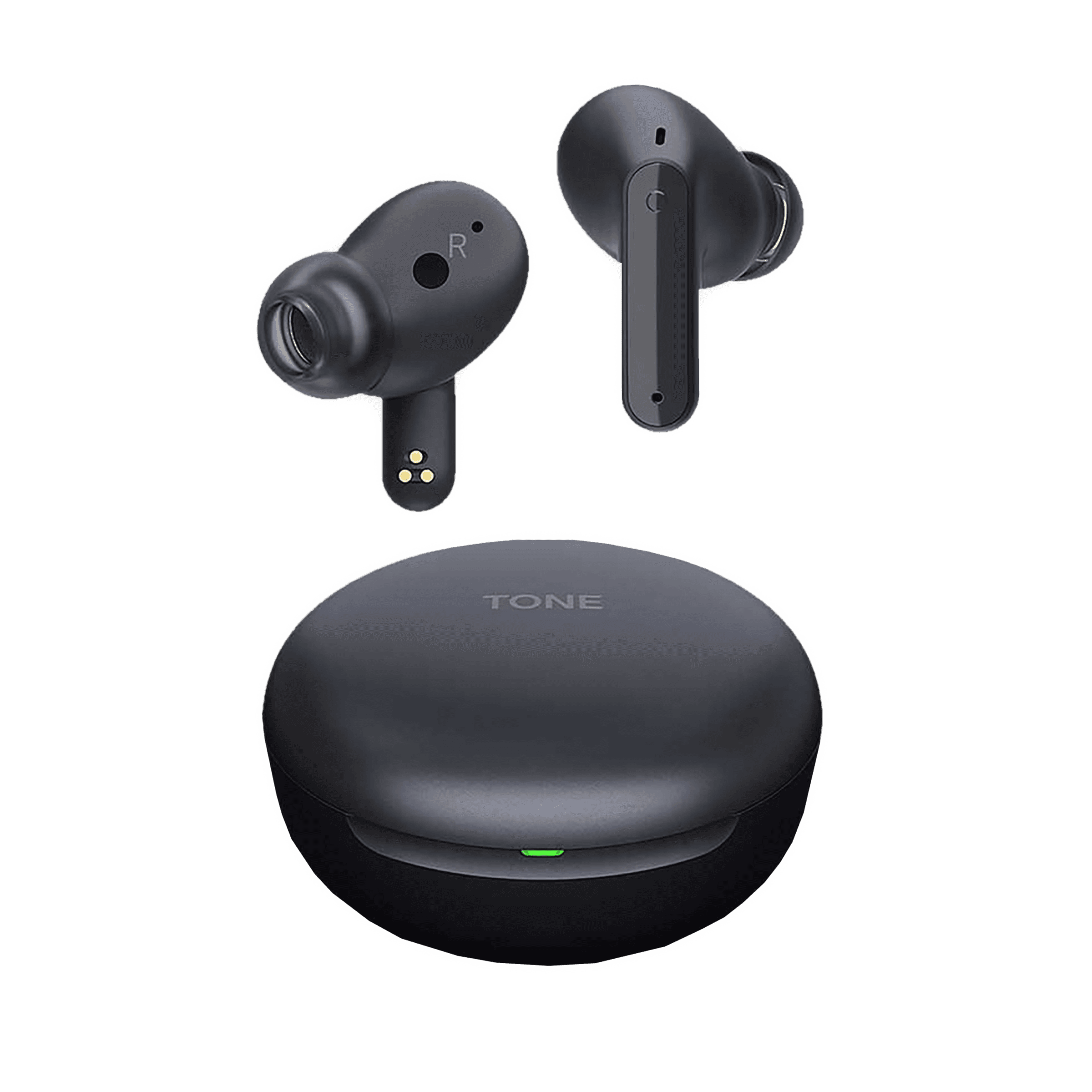 LG Tone Free FP5 In-Ear Truly Wireless Earbuds with Bluetooth 5.2 & Enhanced Active Noise Cancellation (Charcoal Black)
