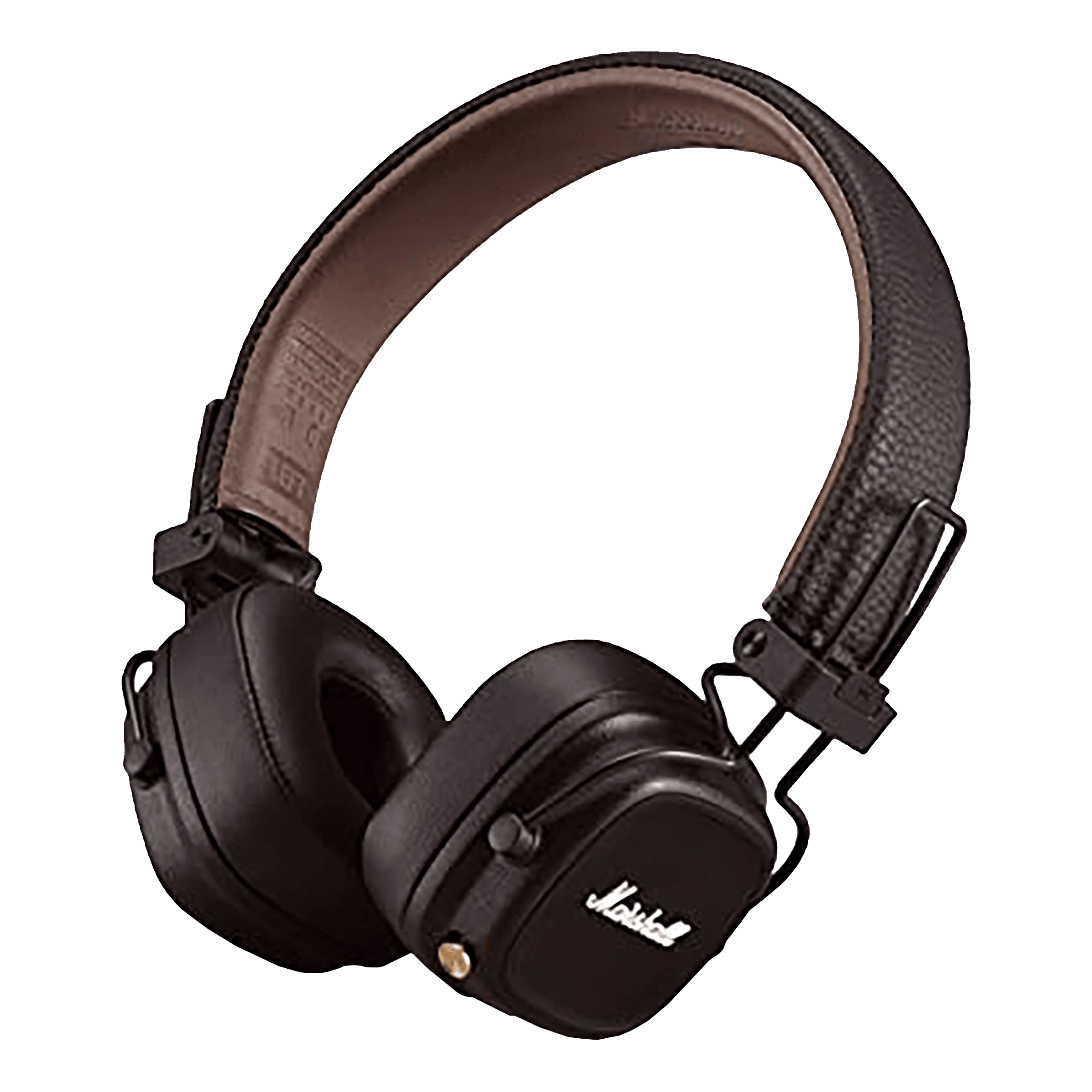Marshall Major IV On-Ear Wireless Headphone with Mic (Bluetooth 5.0, Wireless Charging, MS-MAJ4BT-BRN, Brown)