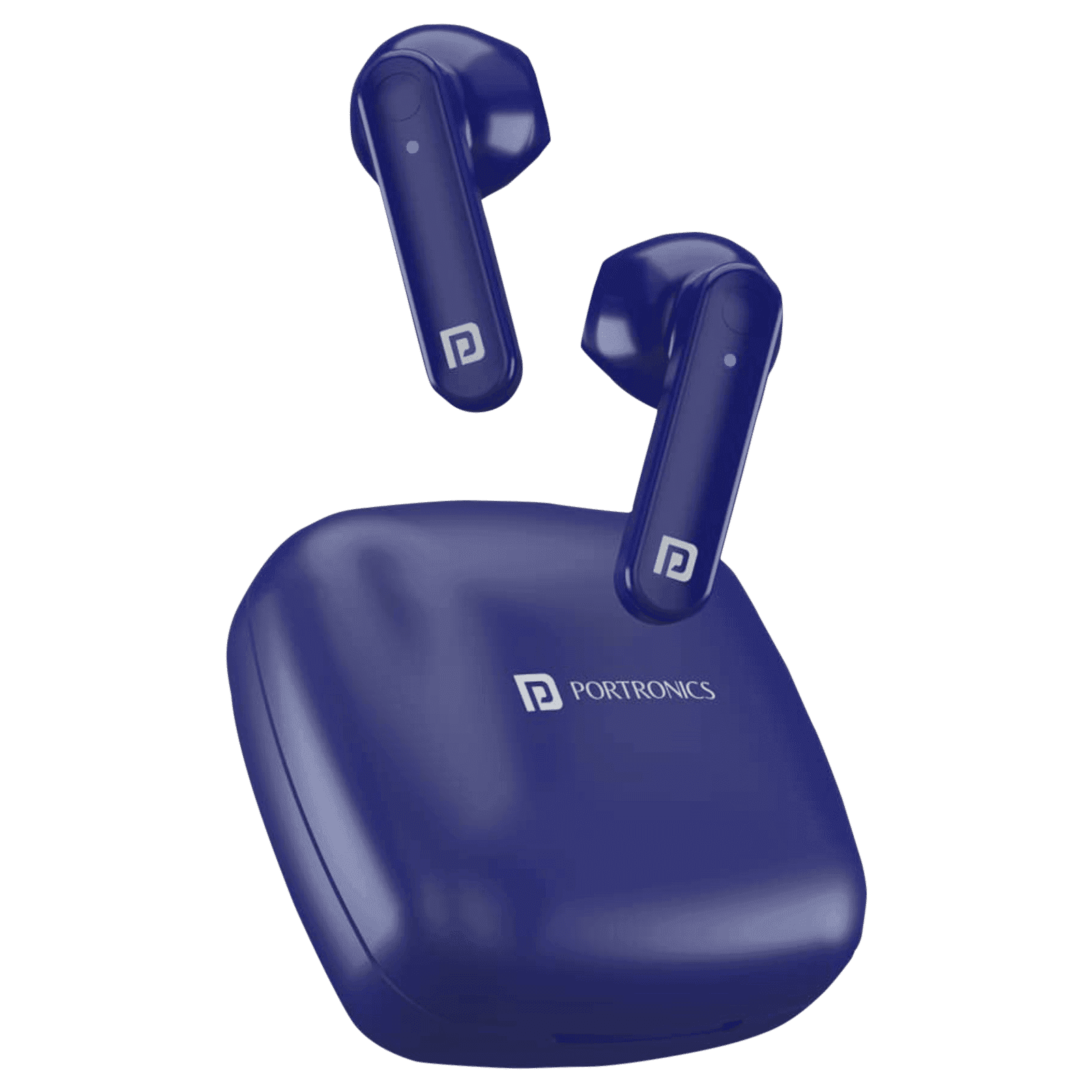 PORTRONICS Harmonics Twins S2 POR 1527 TWS Earbuds (Sweatproof & Water Resistant, 20 Hours Playback, Blue)
