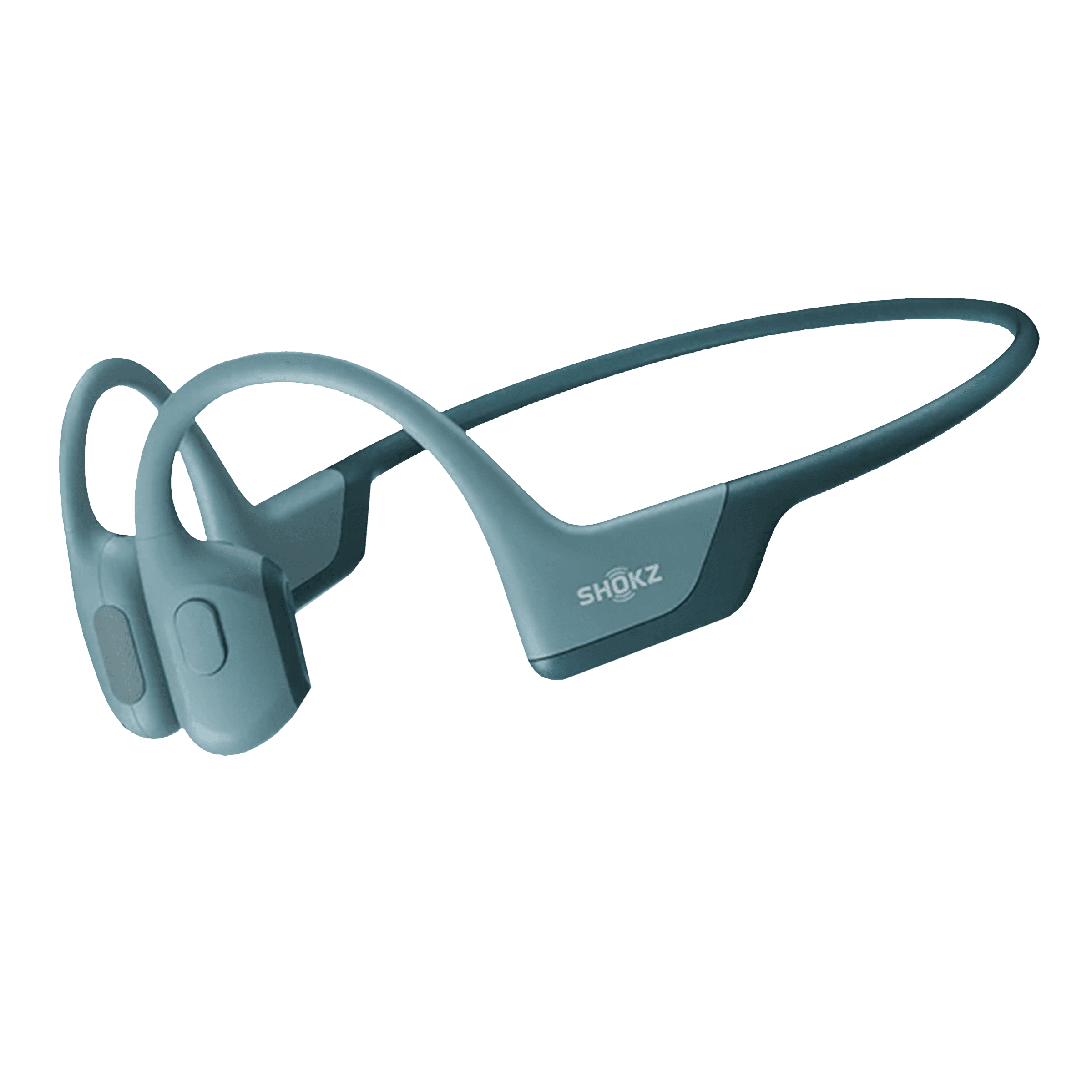 SHOKZ OpenRun Pro Bone Conduction Bluetooth Headset with Noise Isolation (IP55 Water Resistant, Premium Sound, Blue)
