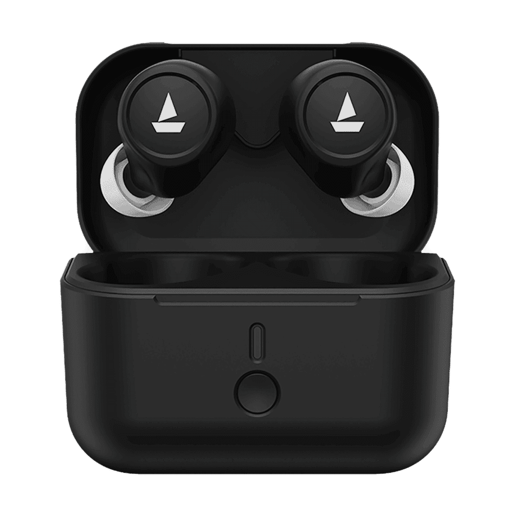 boAt Airdopes 501 Airdopes with Active Noise Cancellation (IPX4 Water Resistant, ASAP Charge, Active Black)