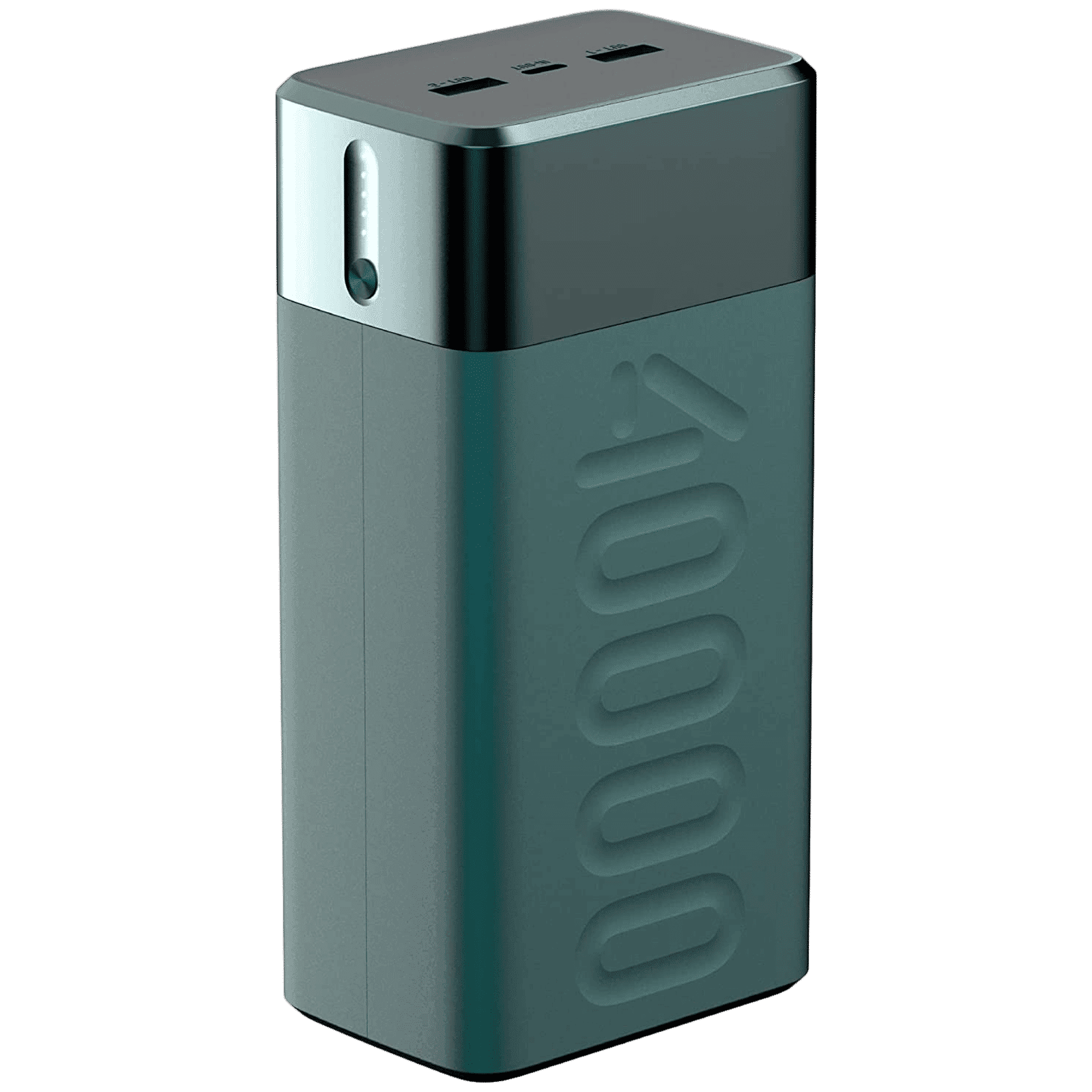 ambrane Stylo Boost 40000 mAh 65W Fast Charging Power Bank (2 Type A and 1 Type C Ports, LED Light Indicator, Green)