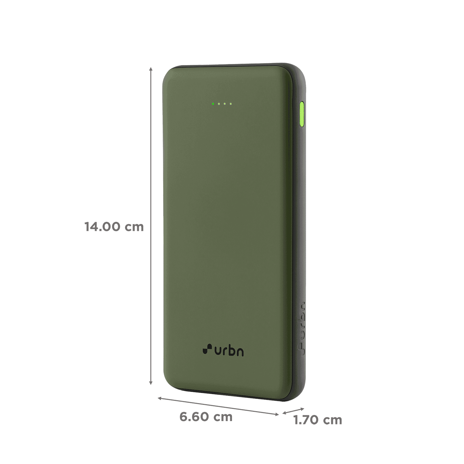 urbn UPR105 10000 mAh 22.5W Fast Charging Power Bank (1 USB Type A and 2 Type C Ports, Ultra Slim, Power Delivery Compatible, Camo)