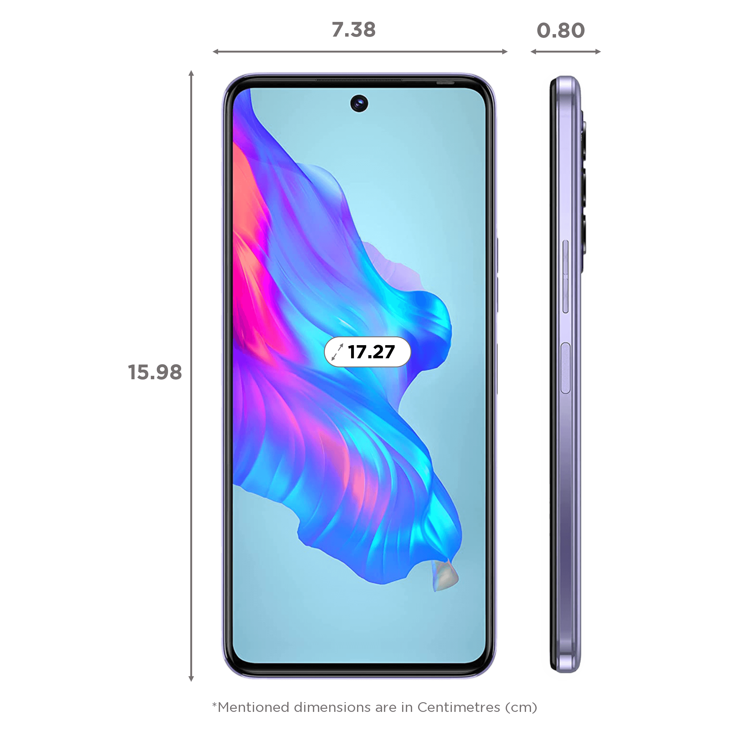 Tecno Camon 18 (4GB RAM, 128GB, Iris Purple)