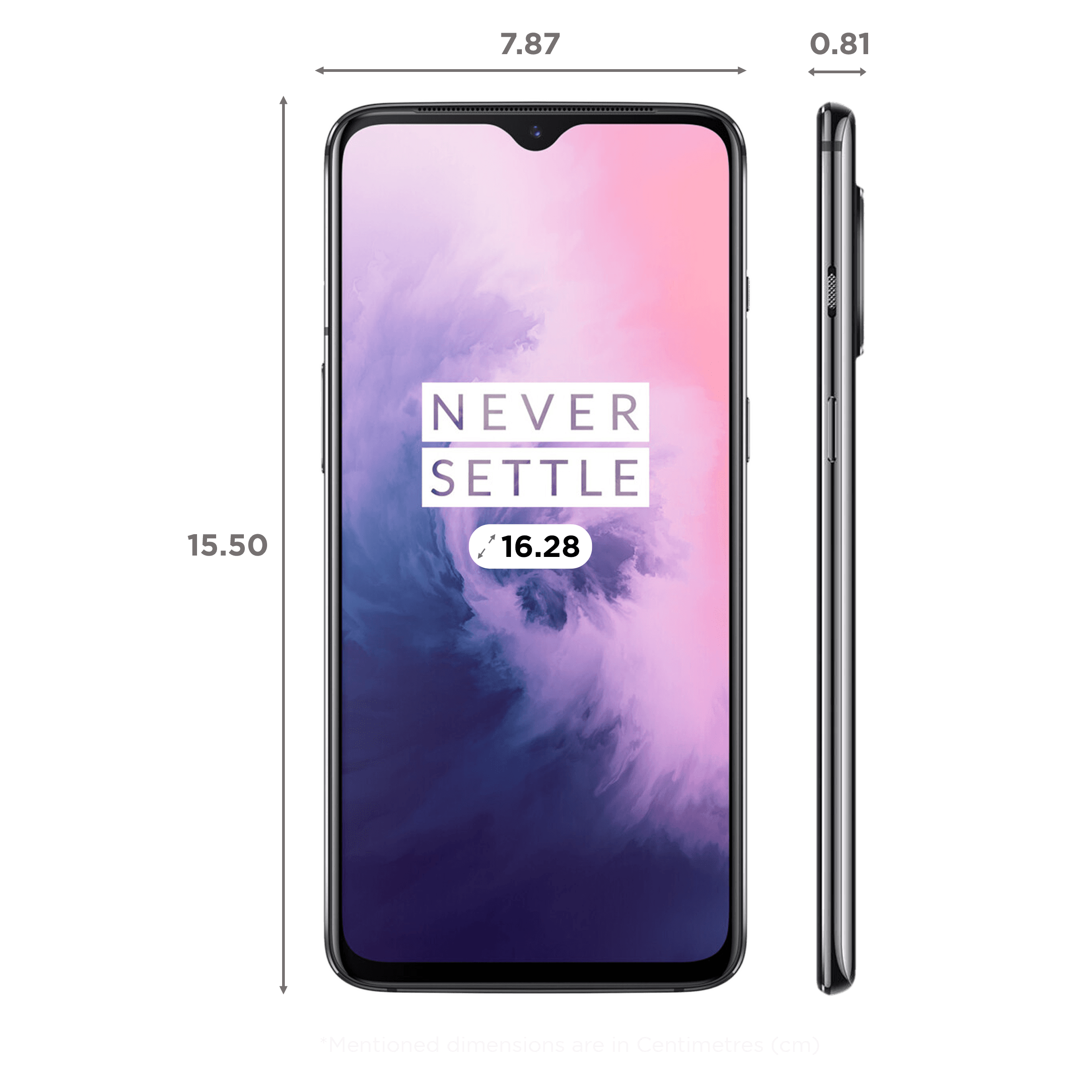 Refurbished OnePlus 7 (6GB RAM, 128GB, Mirror Grey)