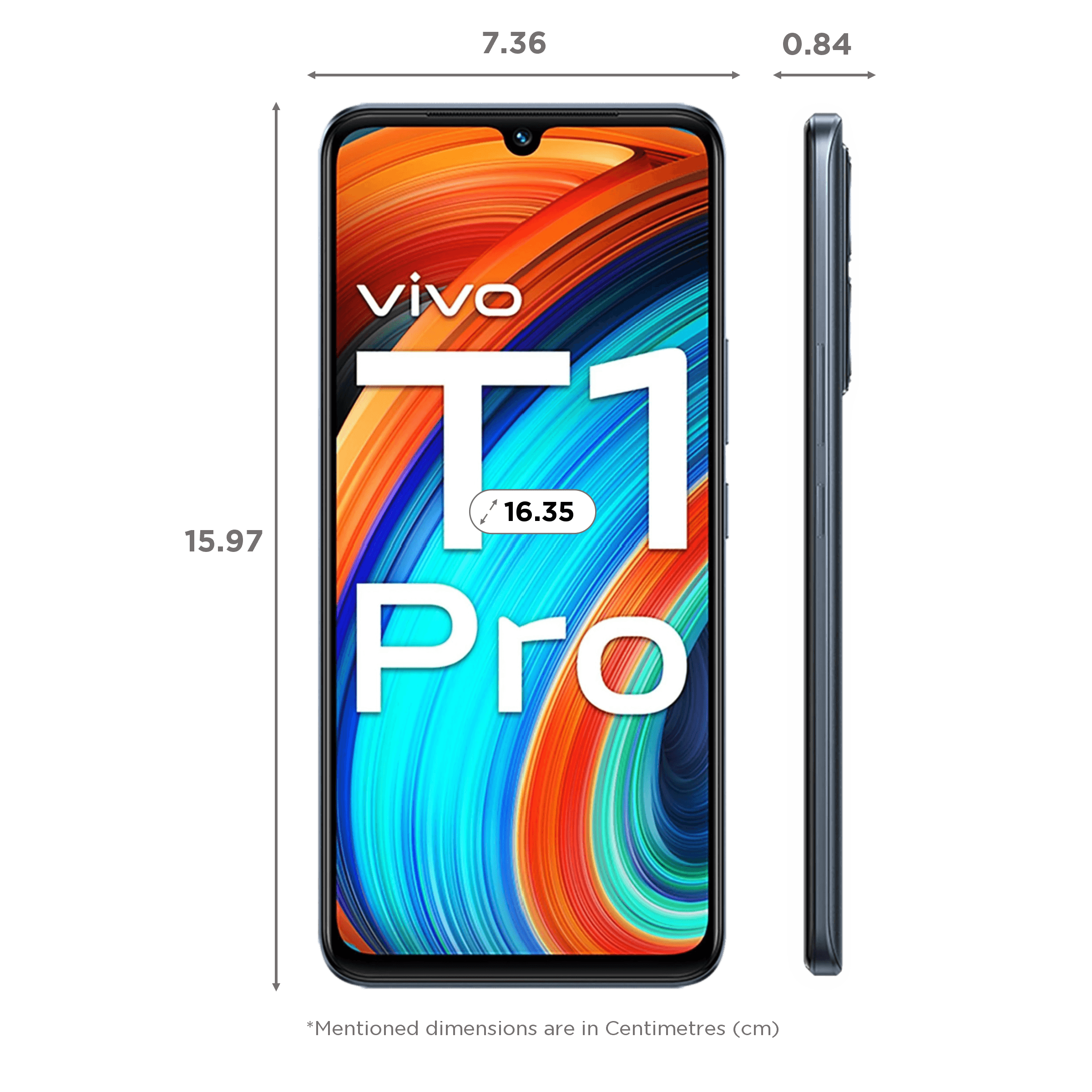 vivo T1 Pro 5G (8GB RAM, 128GB, Turbo Black)