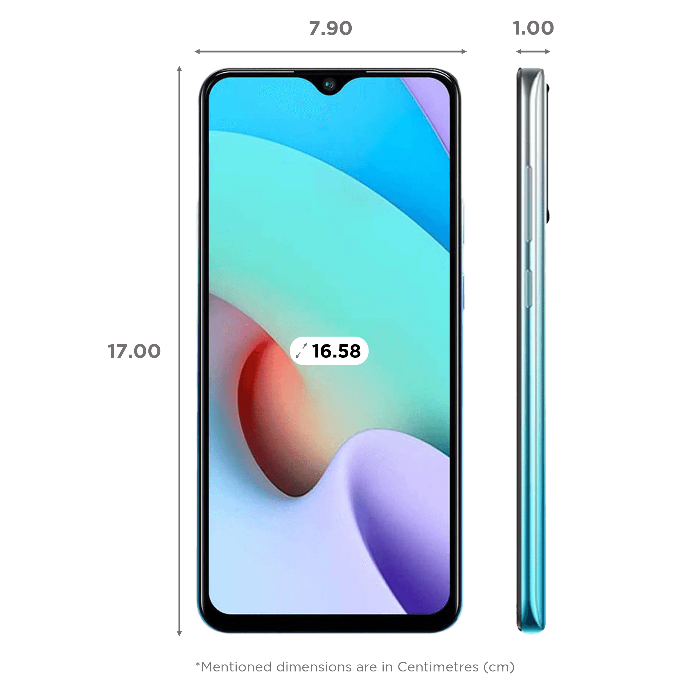 I KALL K570 (4GB RAM, 64GB, Sky Blue)