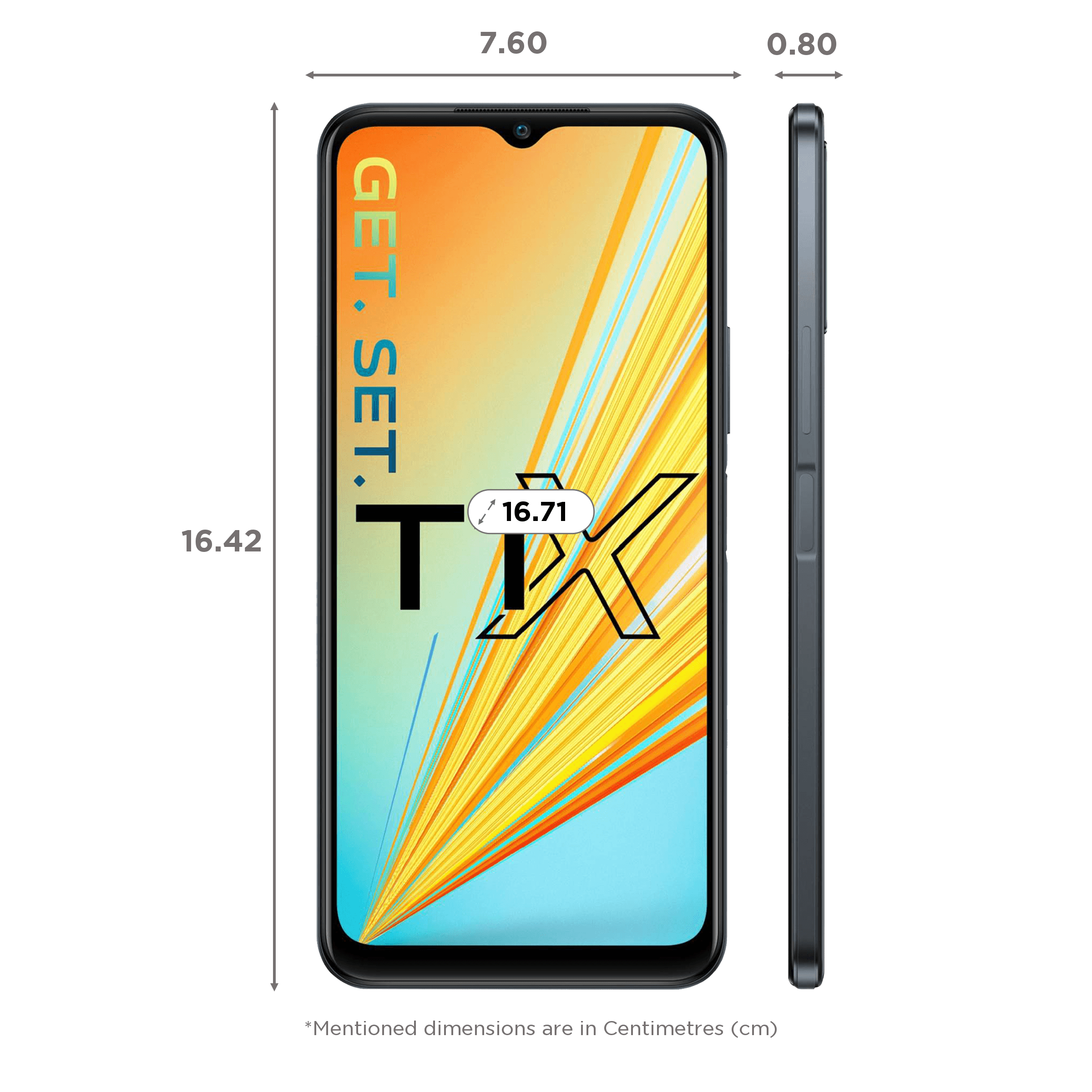 Vivo T1x (6GB RAM, 128GB, Gravity Black)