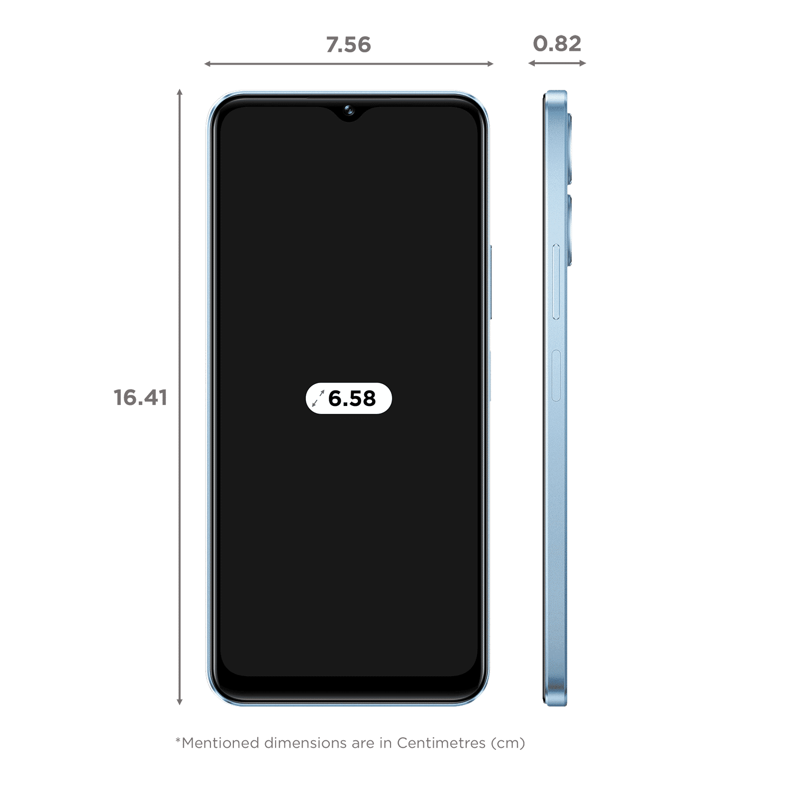 vivo T2x 5G (4GB RAM, 128GB, Marine Blue)