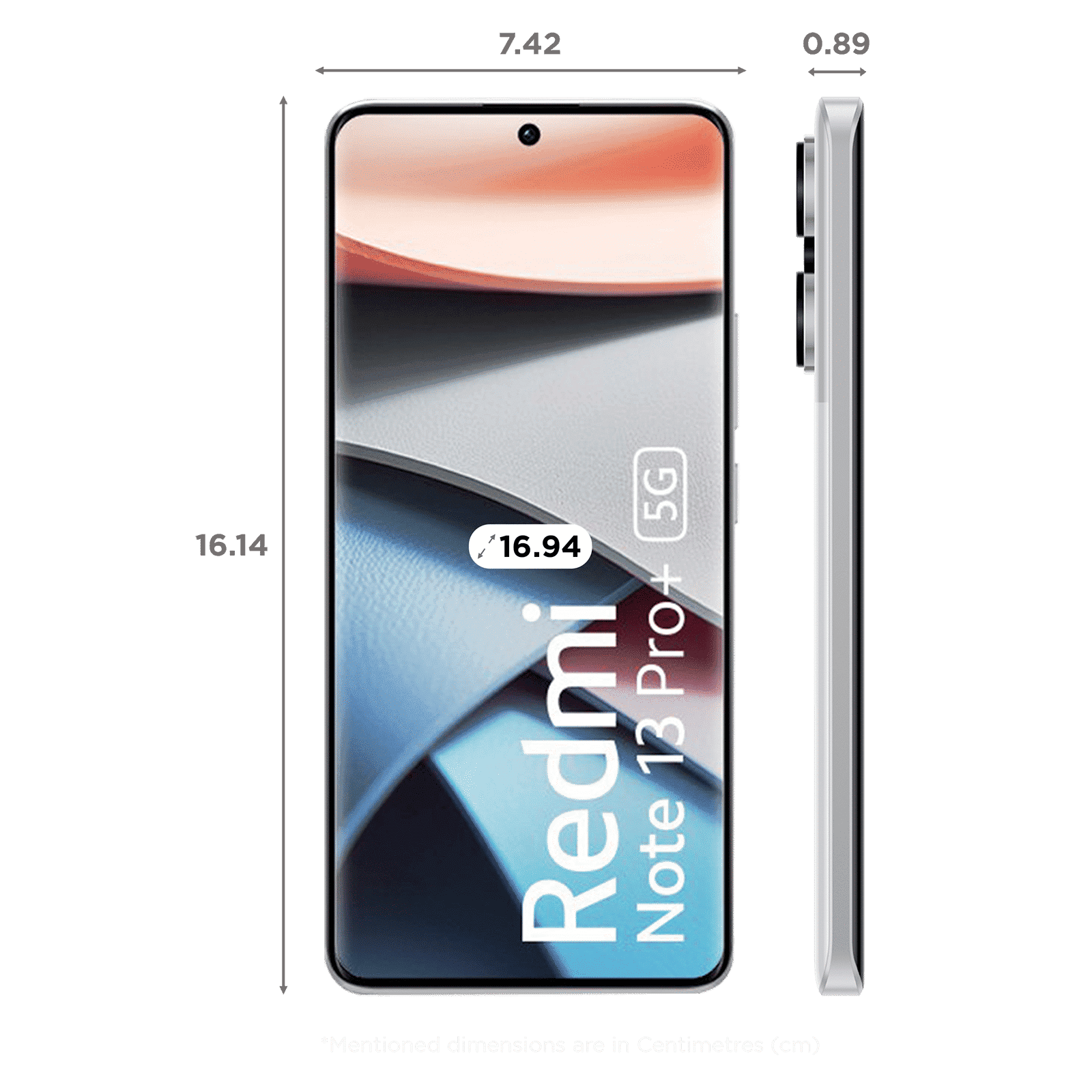 Redmi Note 13 Pro+ 5G (12GB RAM, 512GB, Fushion White)