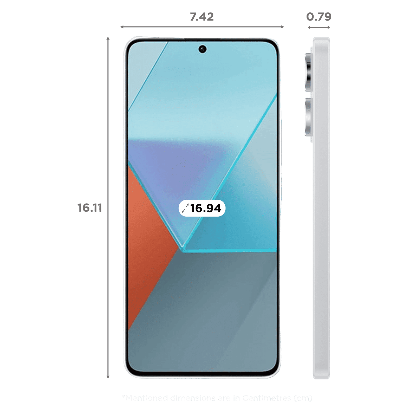 Redmi Note 13 Pro 5G (8GB RAM, 128GB, Arctic White)
