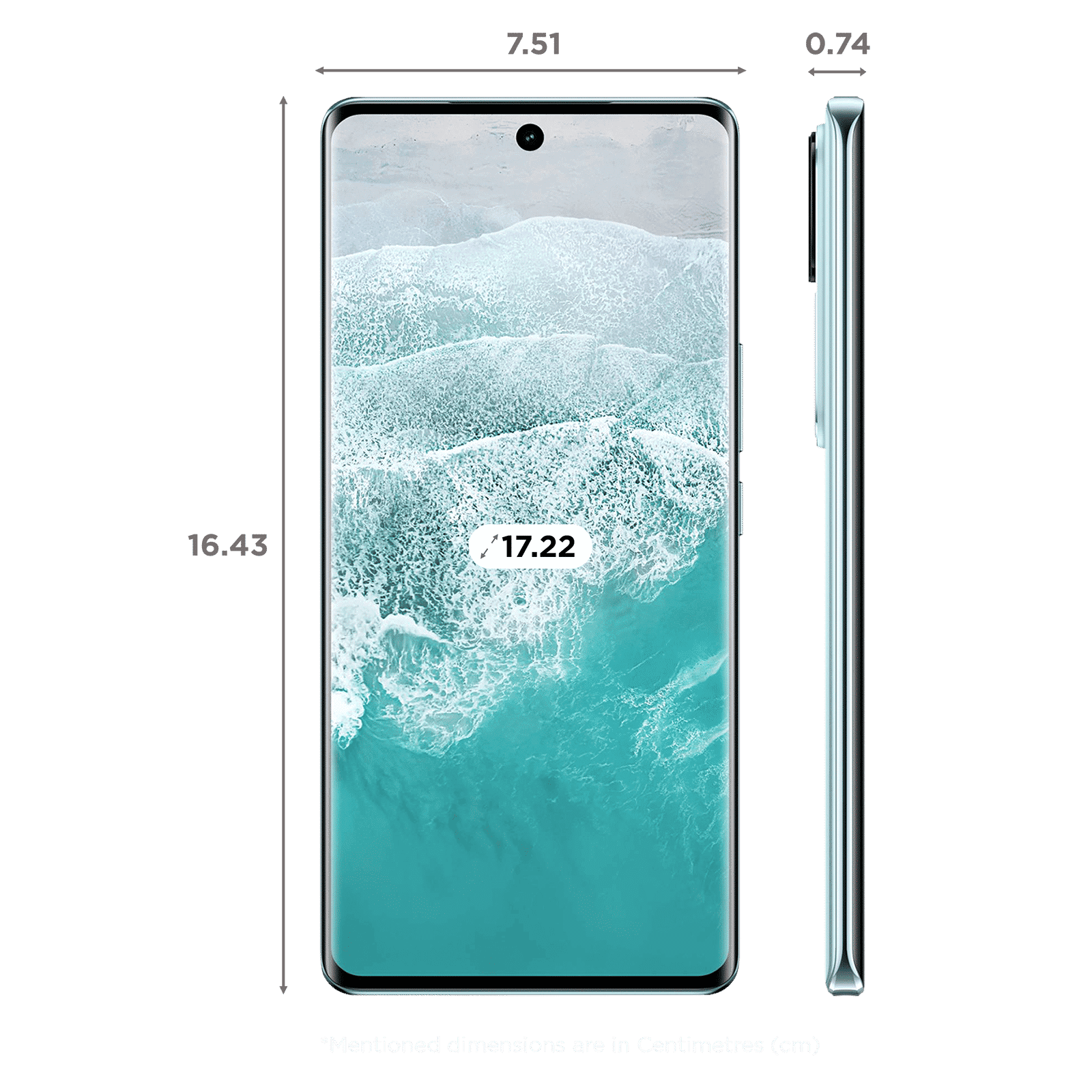 vivo V30 Pro 5G (8GB RAM, 256GB, Andaman Blue)