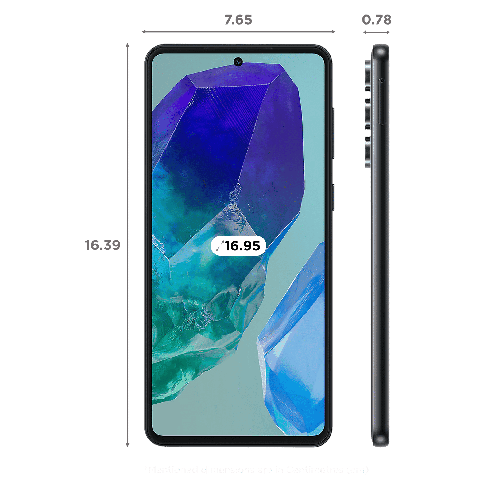 SAMSUNG Galaxy M55 5G (8GB RAM, 128GB, Denim Black)