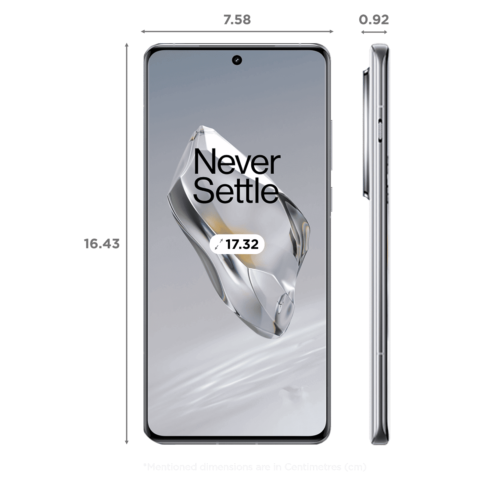 OnePlus 12 5G (12GB RAM, 256GB, Glacial White)