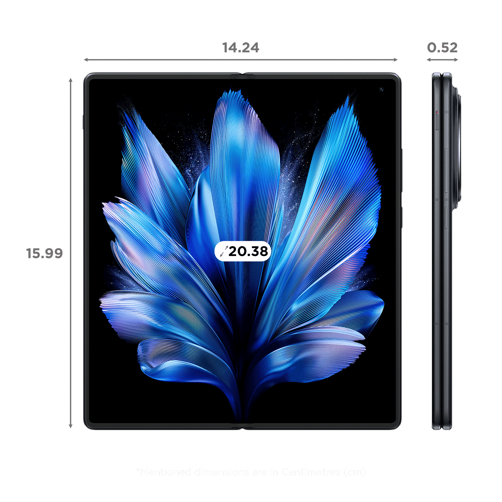 vivo X Fold3 Pro 5G (16GB RAM, 512GB, Celestial Black)