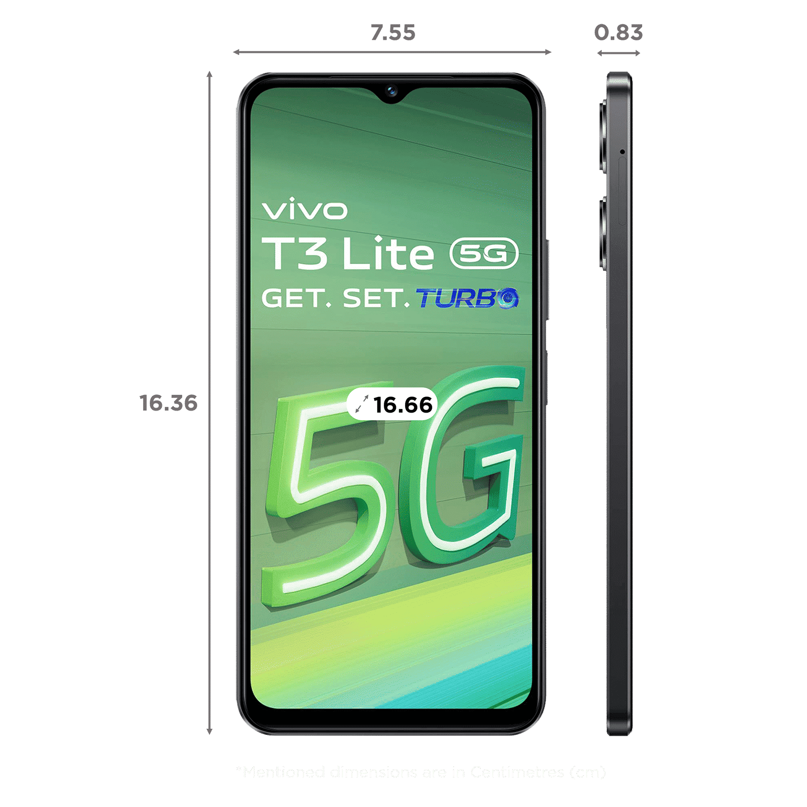 vivo T3 Lite 5G (6GB RAM, 128GB, Majestic Black)
