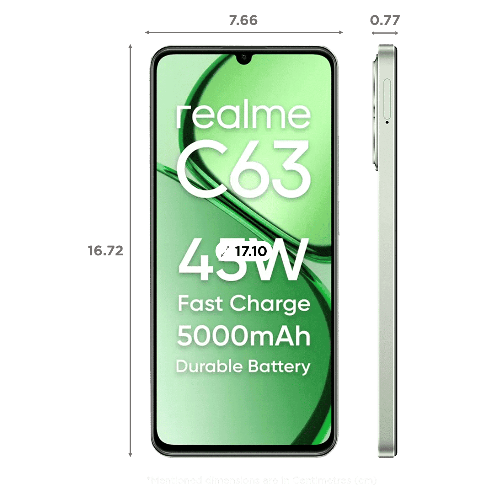 realme C63 (4GB RAM, 128GB, Jade Green)