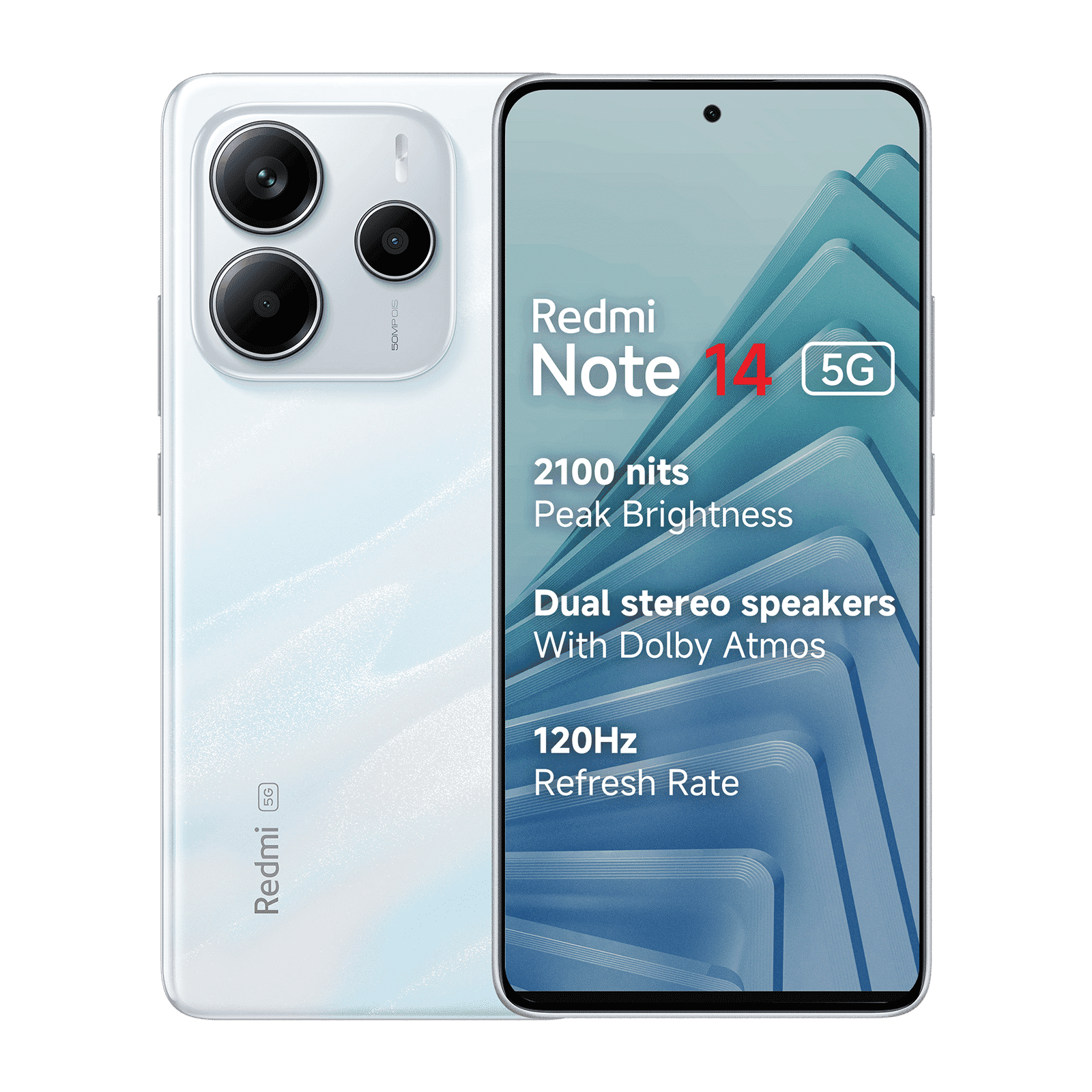 Redmi Note 14 5G (6GB RAM, 128GB, Mystique White)