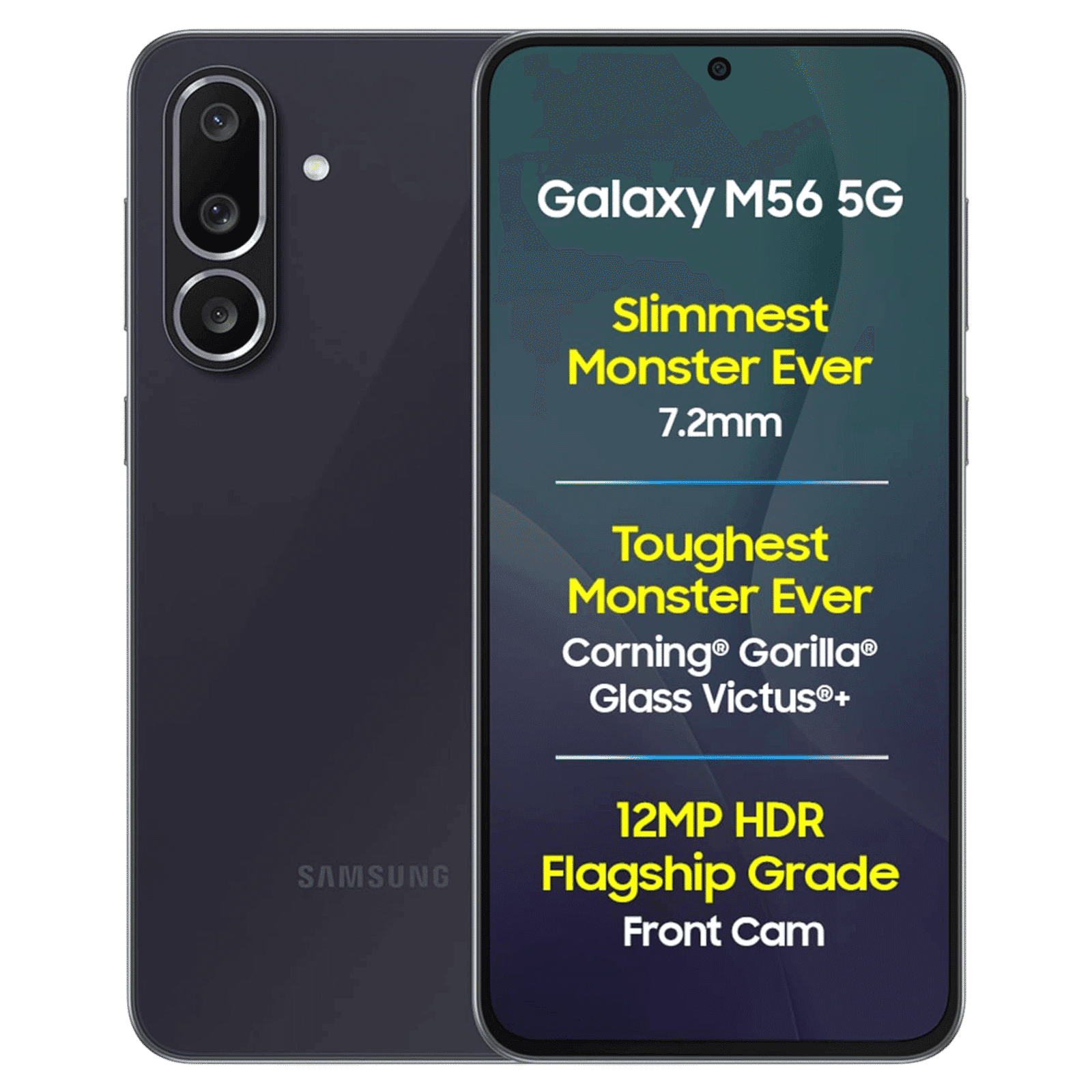 SAMSUNG Galaxy M56 5G (8GB RAM, 256GB, Black)