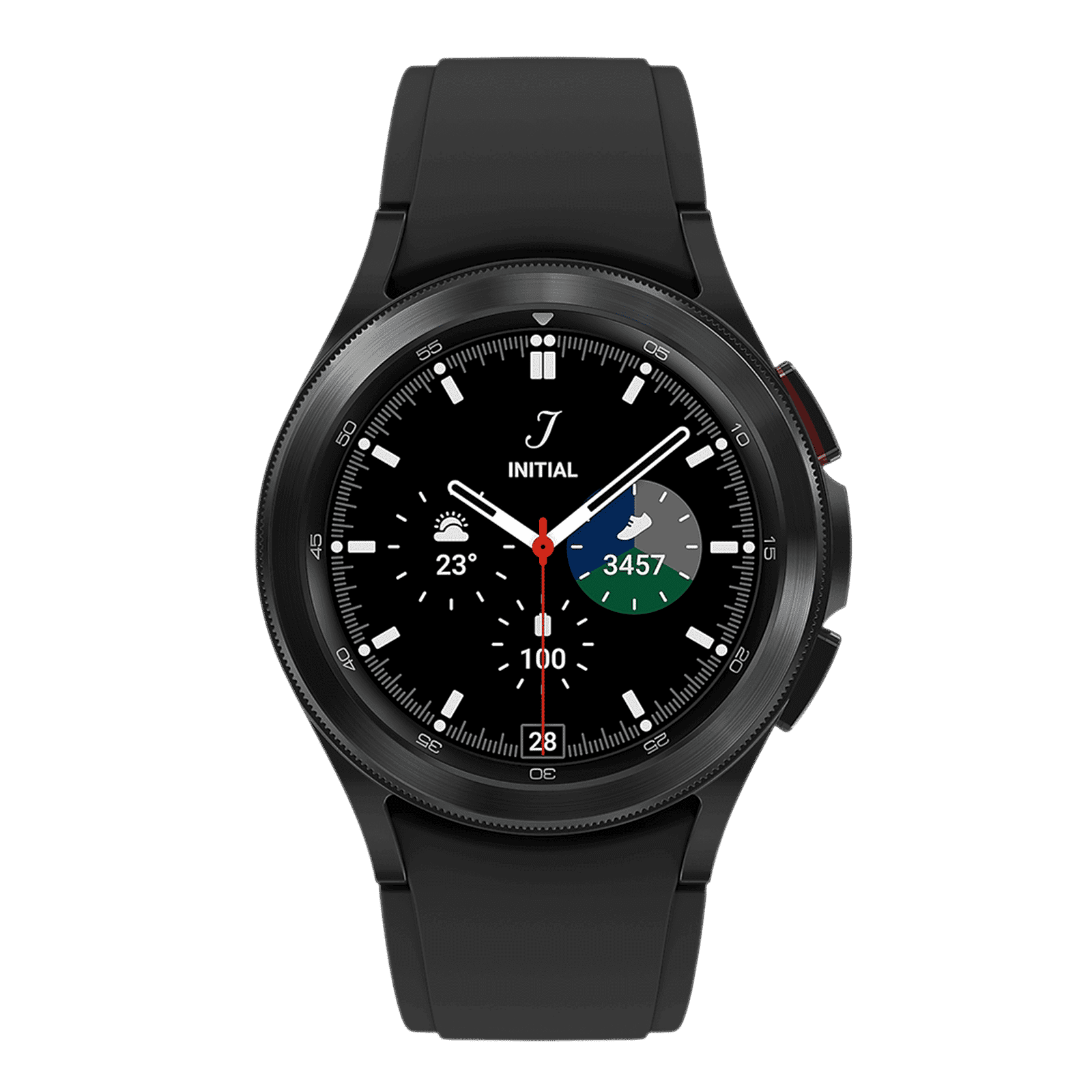 SAMSUNG Galaxy Watch4 Smartwatch with Activity Tracker (42mm Super AMOLED Display, Water Resistant, Black Strap)