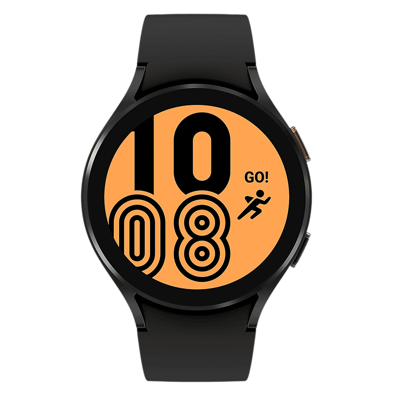 Samsung Galaxy Watch4 Smart Watch (GPS+WiFi+Bluetooth, 44mm) (Heart Sensor, SM-R870NZKAINU, Black, Leather Band)
