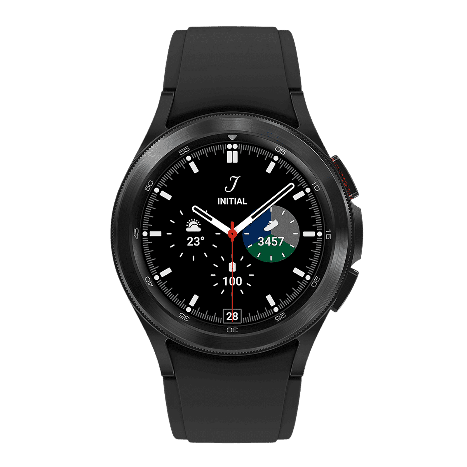 SAMSUNG Galaxy Watch4 Classic Smartwatch with Activity Tracker (42mm Super AMOLED Display, Water Resistant, Black Strap)