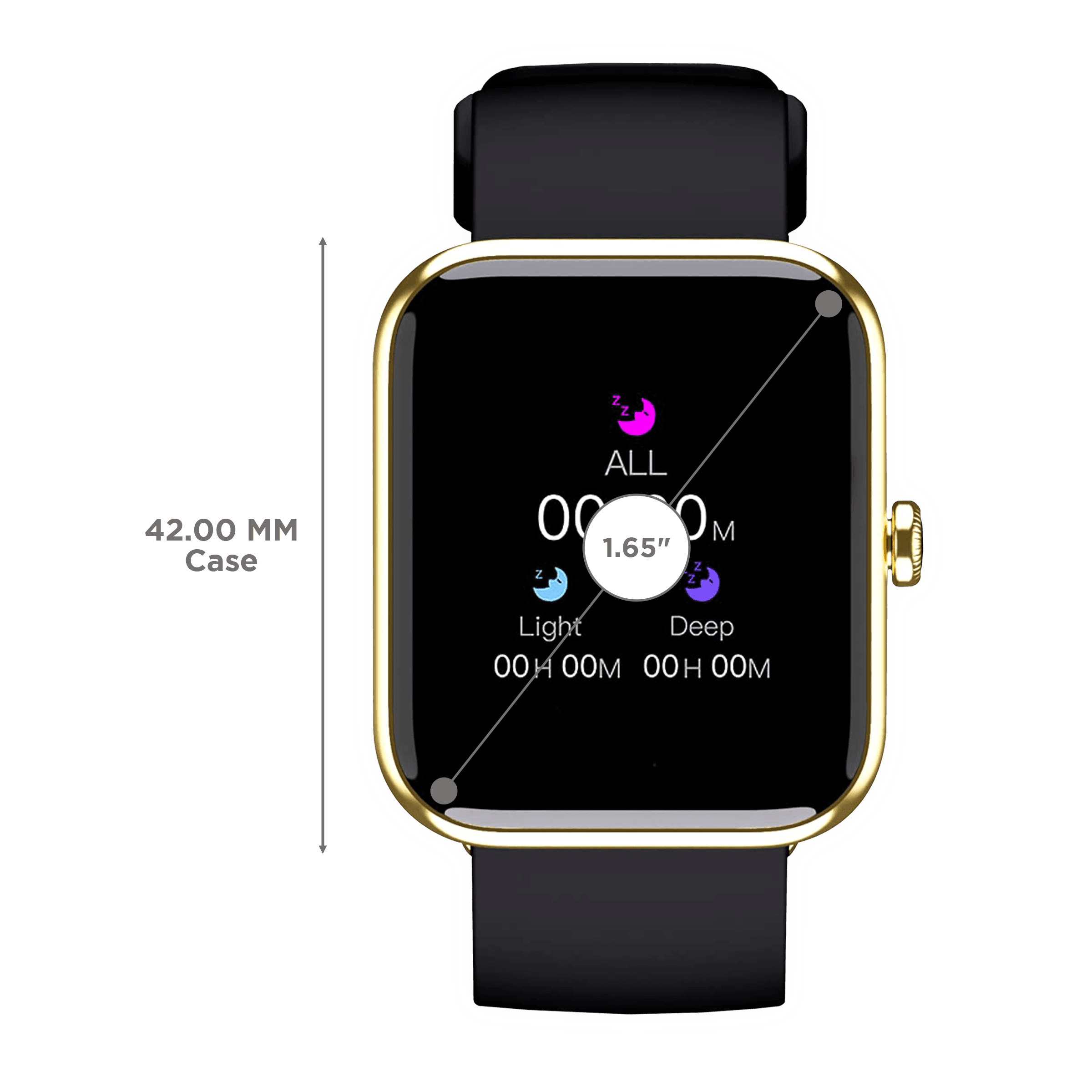 boAt Xtend Smart Watch (42mm) (5ATM Water Resistant, Pitch Black, Sport Band)
