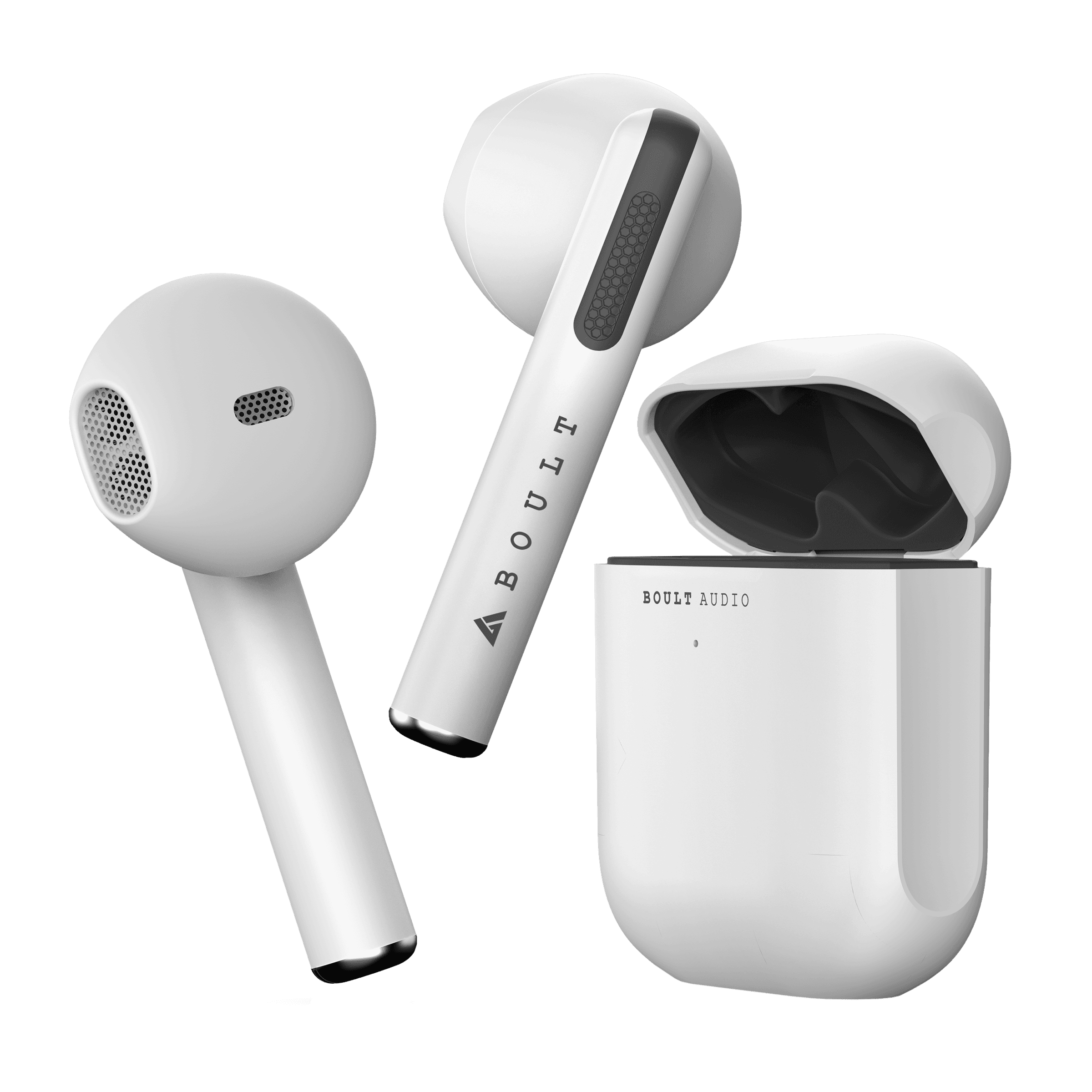 Boult Audio AirBass XPods TWS Earbuds with Environmental Noise Cancellation (IPX5 Water Resistant, Upto 20 Hours Playback, White)