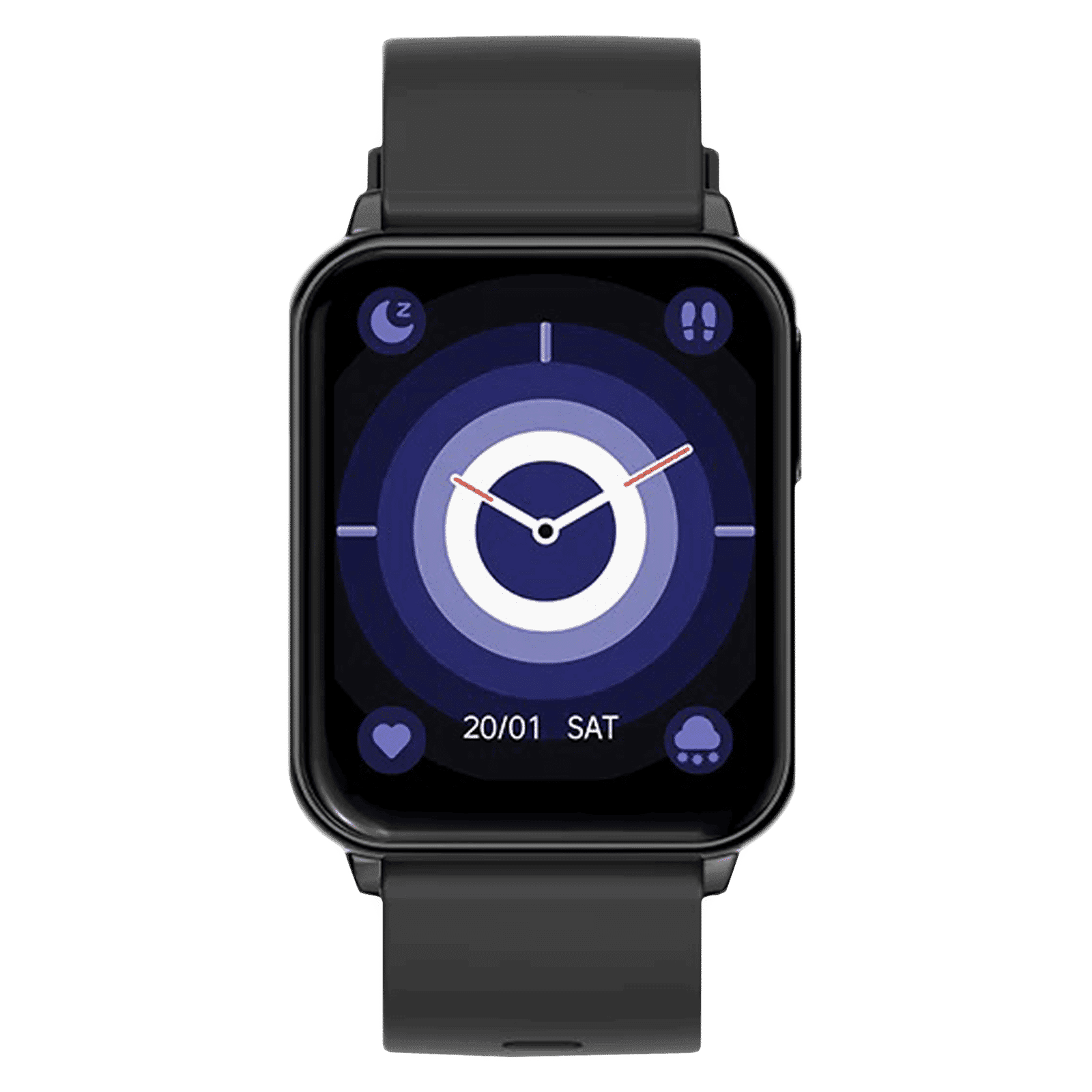 Fire-Boltt Hulk BSW052 Smartwatch with Bluetooth Calling (45mm AMOLED Display, IP67 Water Resistant, Black Strap)