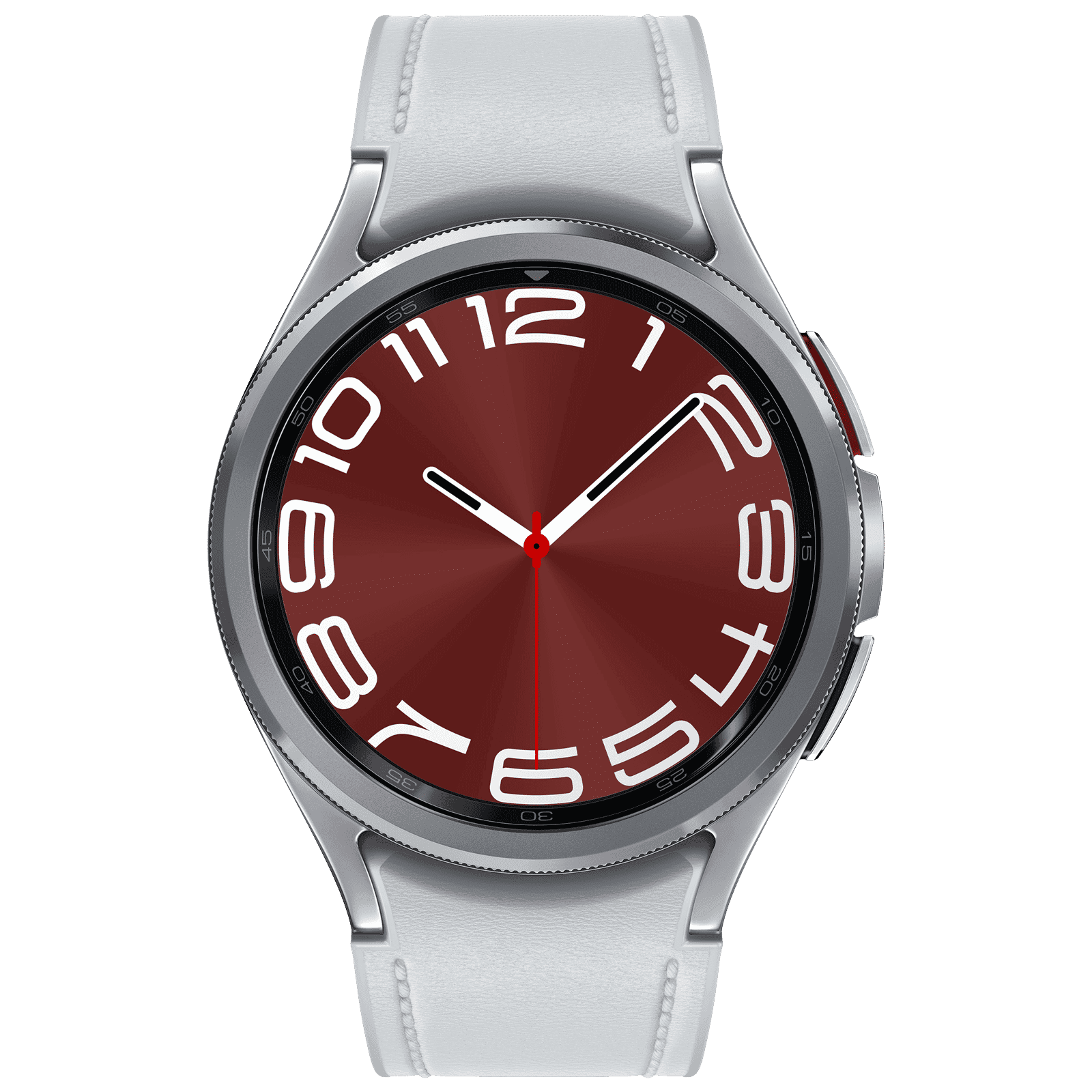 SAMSUNG Galaxy Watch6 Classic Smartwatch with Bluetooth Calling (43mm Super AMOLED Display, IP68 Water Resistant, Silver Strap)