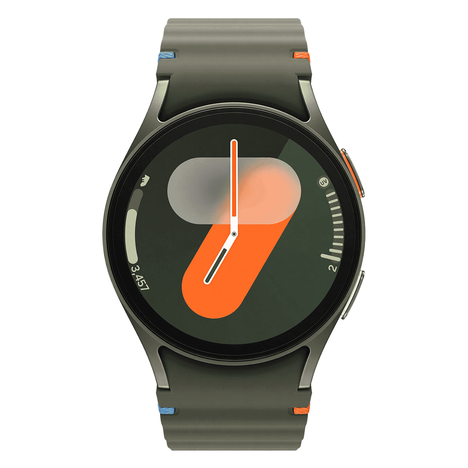 SAMSUNG Galaxy Watch7 Wi-Fi+4G SIM Wear OS Smartwatch (33.3mm Super AMOLED Display, 3nm Processor, Dual-Frequency GPS, Green Strap)