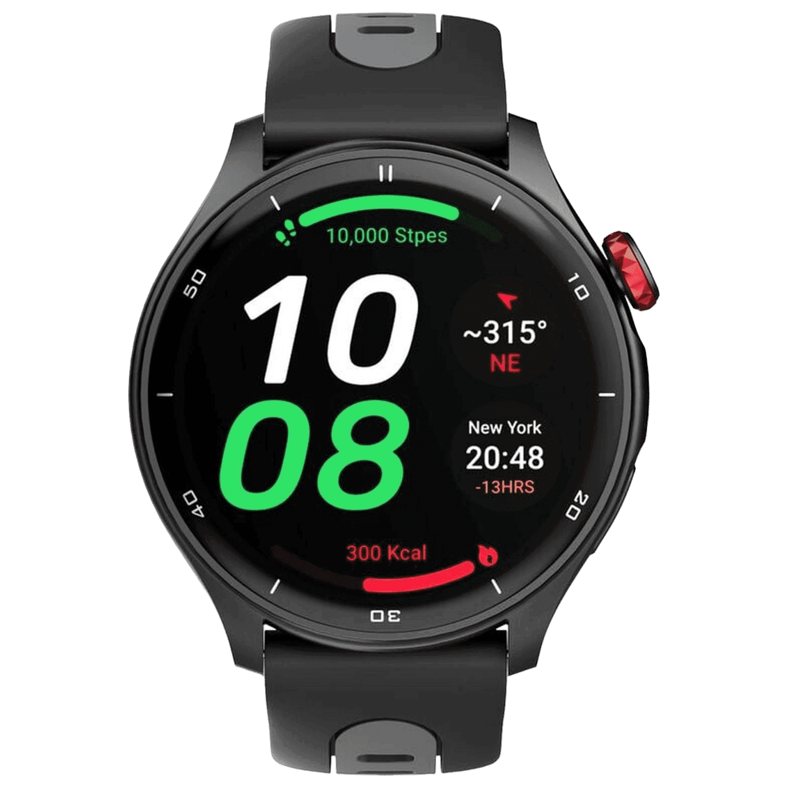TITAN Celestor Smartwatch with Advanced GPS (36mm AMOLED Display, Sweat Resistant, Black Strap)
