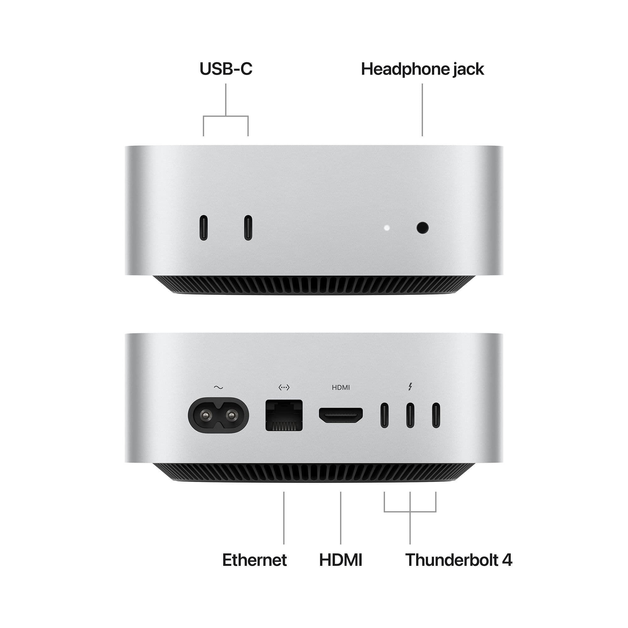 Apple Mac mini M4 Chip 2024 Mini Tower (24GB, 512GB SSD, 10-core GPU, macOS Sequoia, Silver)