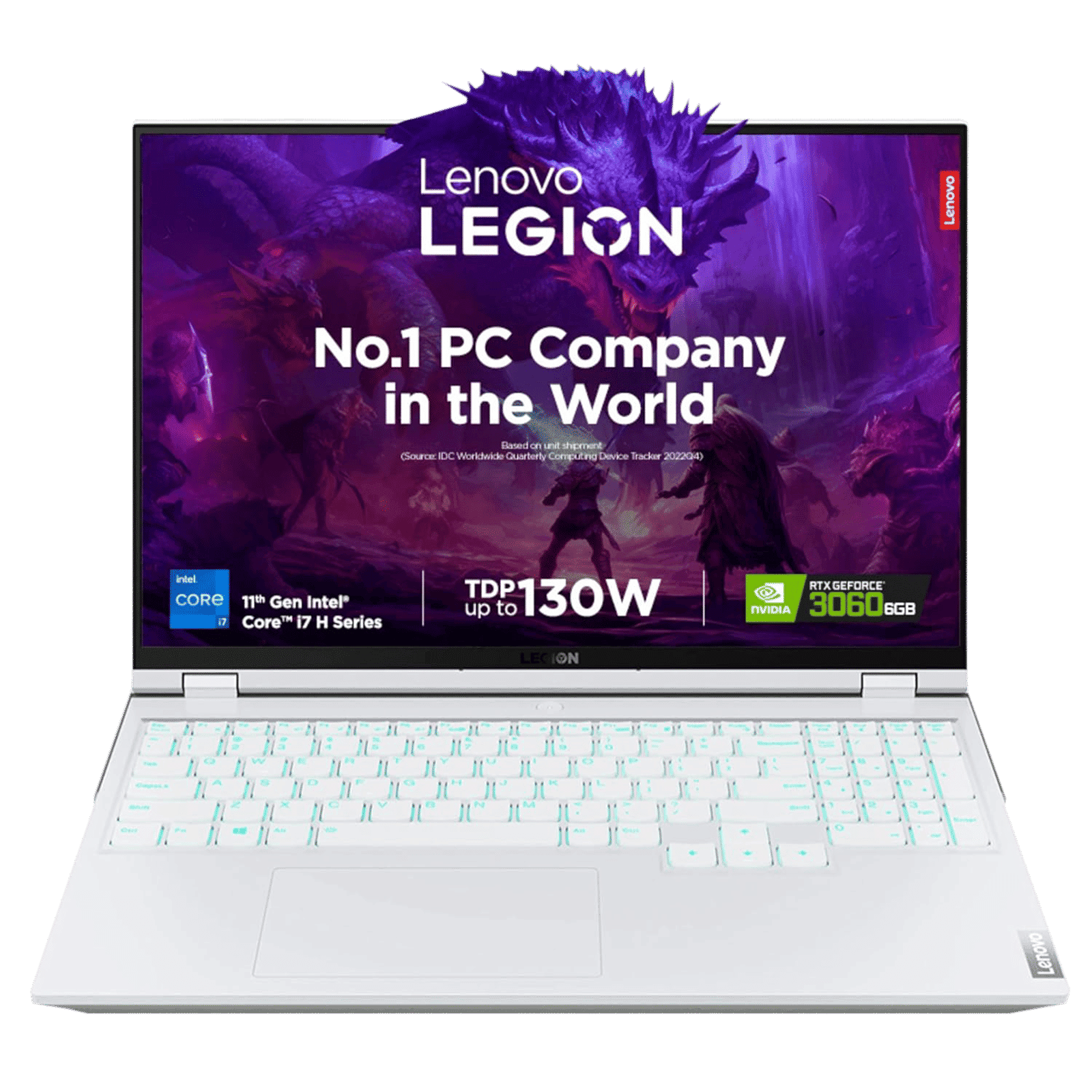 Lenovo Legion 5 Pro 11th Gen Core i7 Windows 11 Gaming Laptop (16GB RAM, 1TB SSD, NVIDIA GeForce RTX 3060 + 6GB Graphics, MS Office, 39.6cm, 82JD005KIN, Stingray White)
