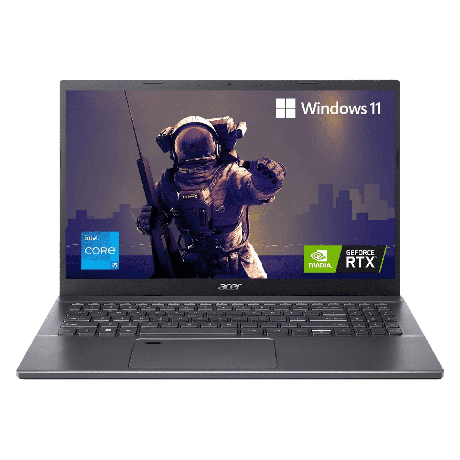 Acer A515-57G (NX.K9TSI.001) Core i5 12th Gen Windows 11 Gaming Laptop (8GB RAM, 512GB SSD, NVIDIA GeForce RTX 2050 4G GDDR6 VRAM, 39.62 cm, Steel Grey)