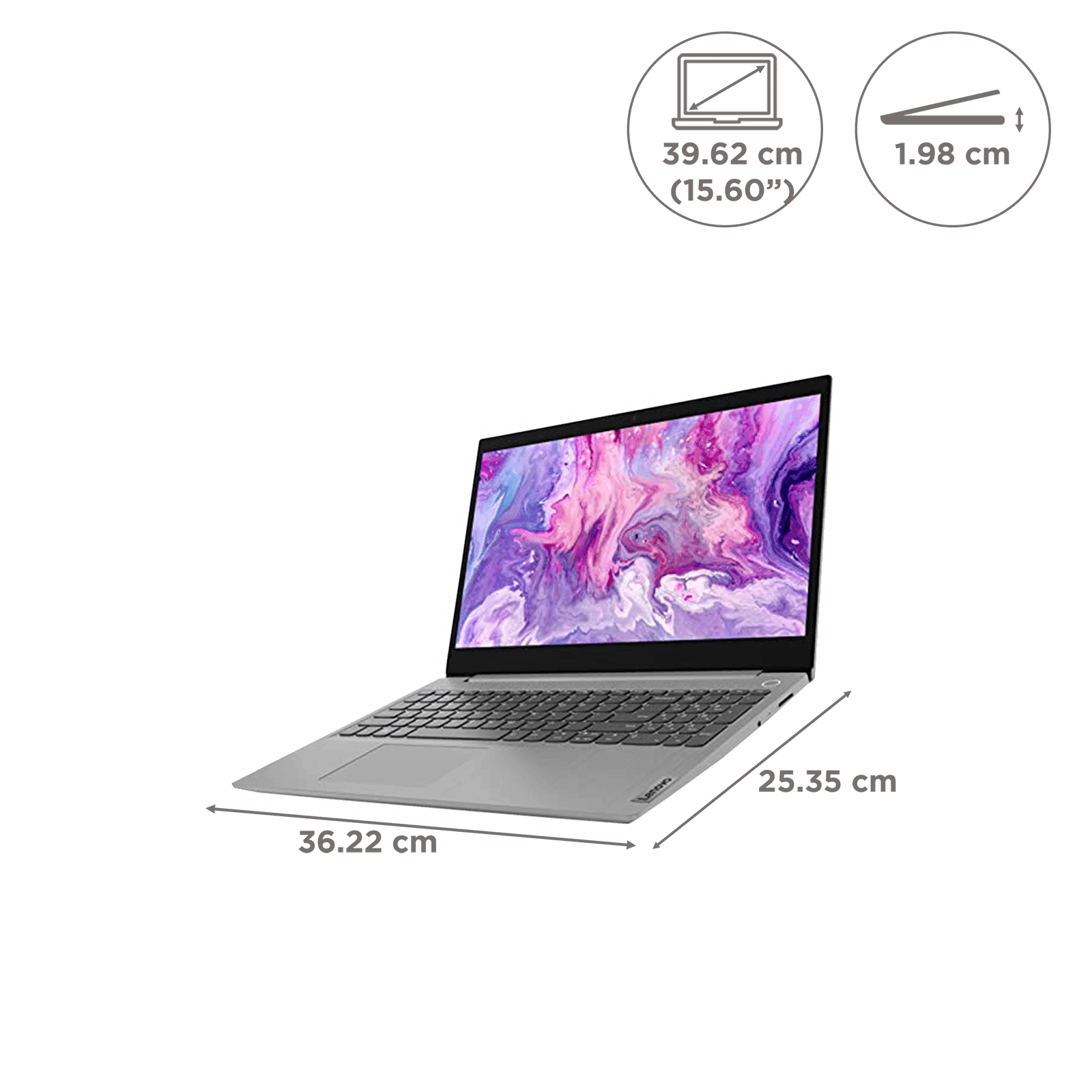 Lenovo IdeaPad Slim 3 Intel Celeron 4th Gen (15.6 inch, 8GB, 256GB, Windows 11, MS Office 2021, Intel UHD Graphics, HD Display, Platinum Grey, 81WQ00NXIN)