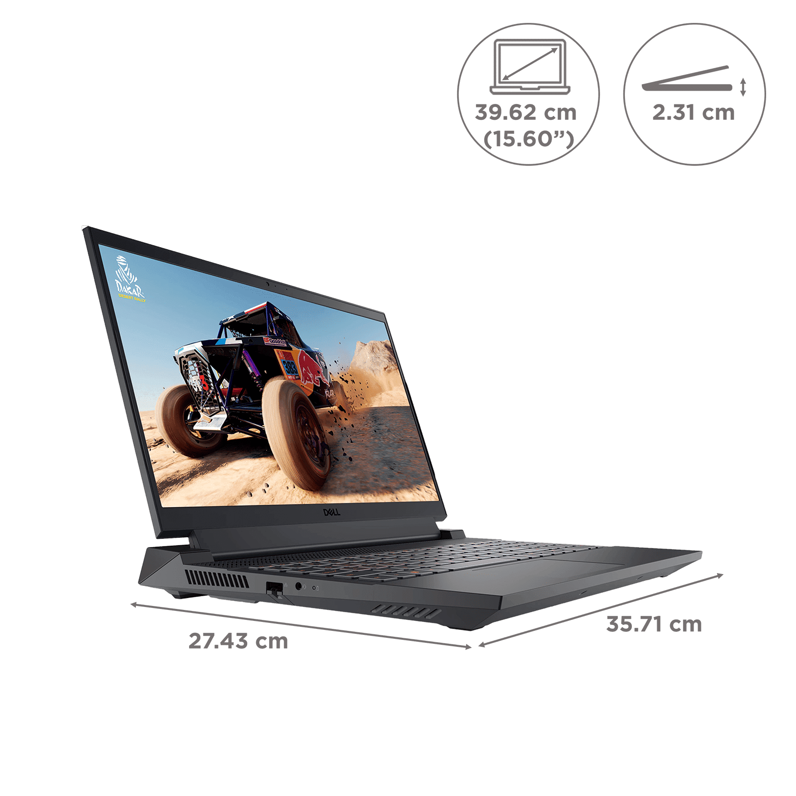 DELL G15-5530 Intel Core i5 13th Gen Gaming Laptop with RGB Keyboard(16GB, 512GB SSD, Windows 11, 6GB Graphics, 15.6 inch 120 Hz FHD Display, MS Offic...